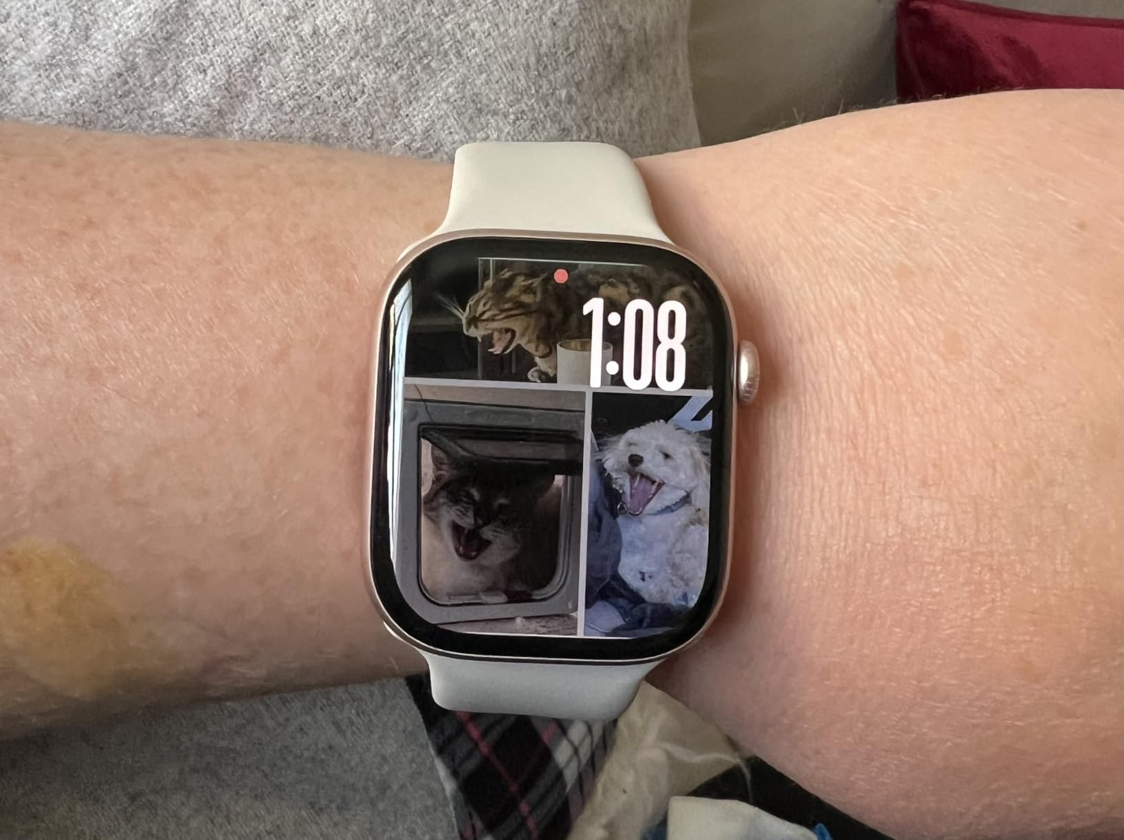 Apple Watch Series 10 [GPS, 46mm] - Jet Black Aluminum Case with Black Sport Band, M/L (Renewed) - Customer Photo 1