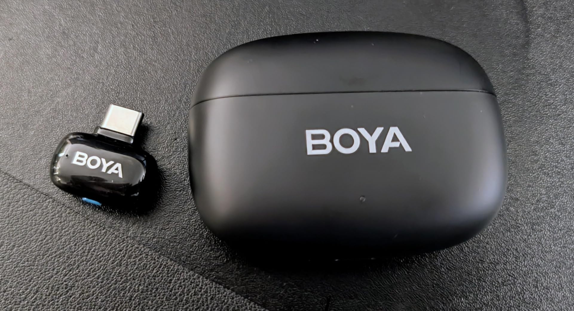 BOYA mini 2 Wireless Lavalier Microphones for iPhone 15/16/17 & Android, AI Noise Cancellation, App Control, 30H Battery Life with Charging Case - Customer Photo 1
