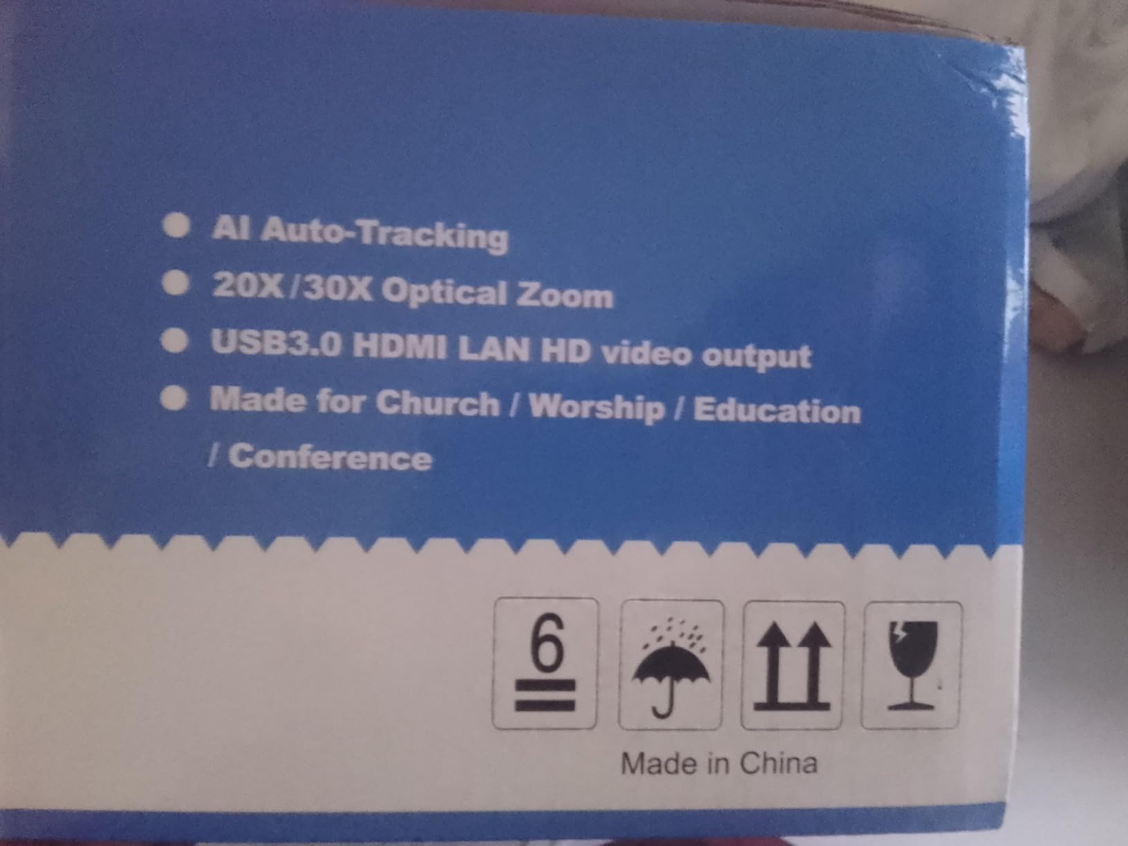 FoMaKo NDI PTZ Camera, AI Auto-Tracking Gen 3, 20x Optical Zoom LAN USB3.0 HDMI PTZ Camera for Church Services Worship Education (NDI 6 & NDI HX3) FMK20UH NDI-B (Black Color) - Customer Photo 4