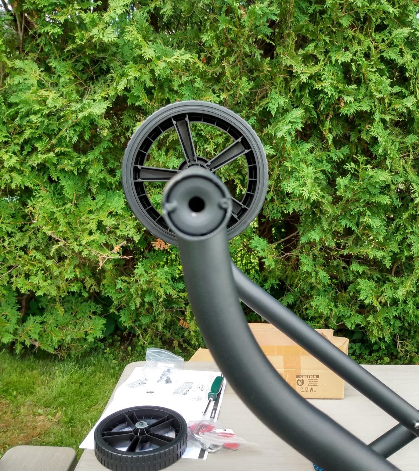 Double-Shelves Stainless Steel Flattop Grill Cart, Movable Kitchen Indoor & Outdoor Cooking Station, Fits Ninja/Ooni/Blackstone/Weber Q, Pizza Oven Food Prep Table for Party, 33.5