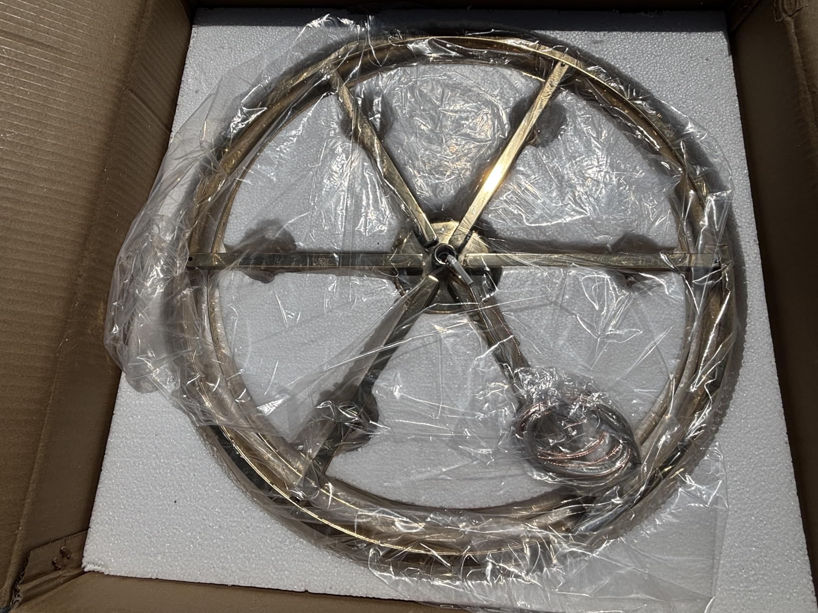 Arotikee Gold Crystal Chandelier for High Ceiling, Modern Foyer Entryway Chandelier Lighting Fixture Luxury 37-Lights Pendant Light for Dining Room Staircase Living Room(H62 inch) - Customer Photo 5