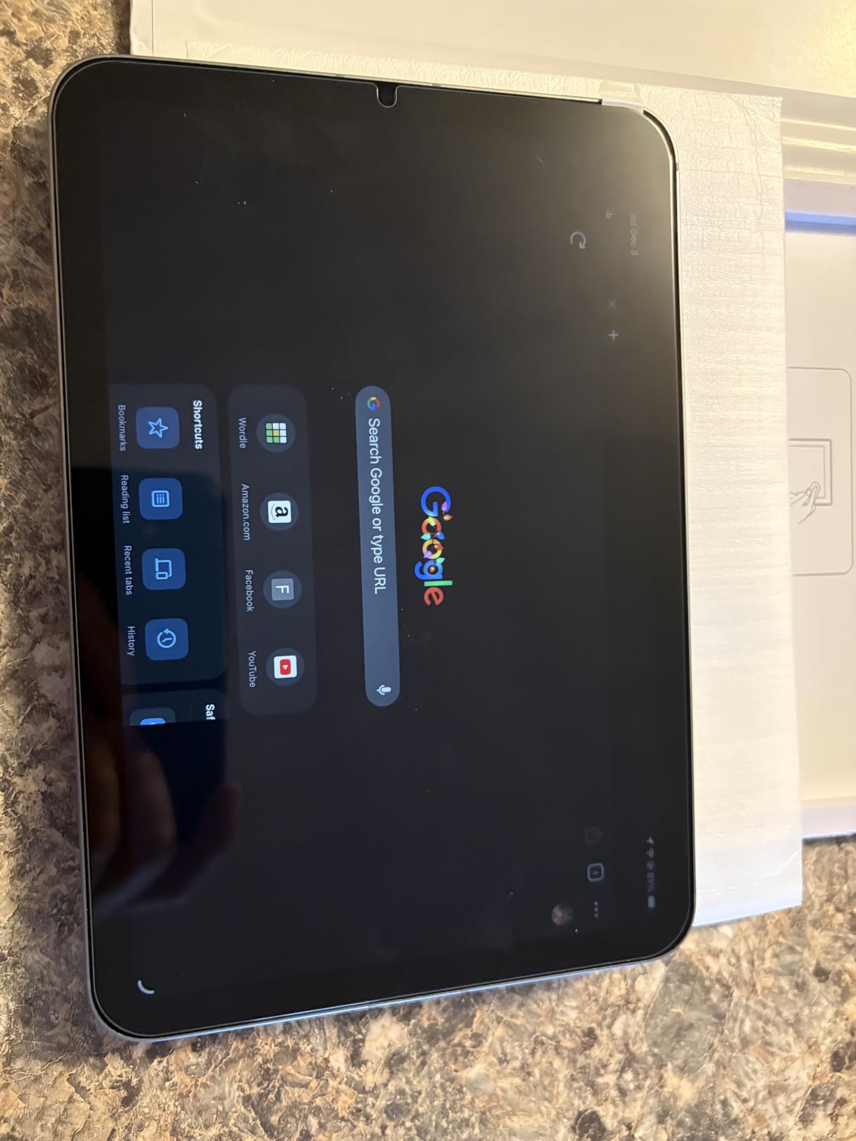 Apple iPad mini (A17 Pro): Apple Intelligence, 8.3-inch Liquid Retina Display, 128GB, Wi-Fi 6E, 12MP Front/12MP Back Camera, Touch ID, All-Day Battery Life — Space Gray - Customer Photo 2