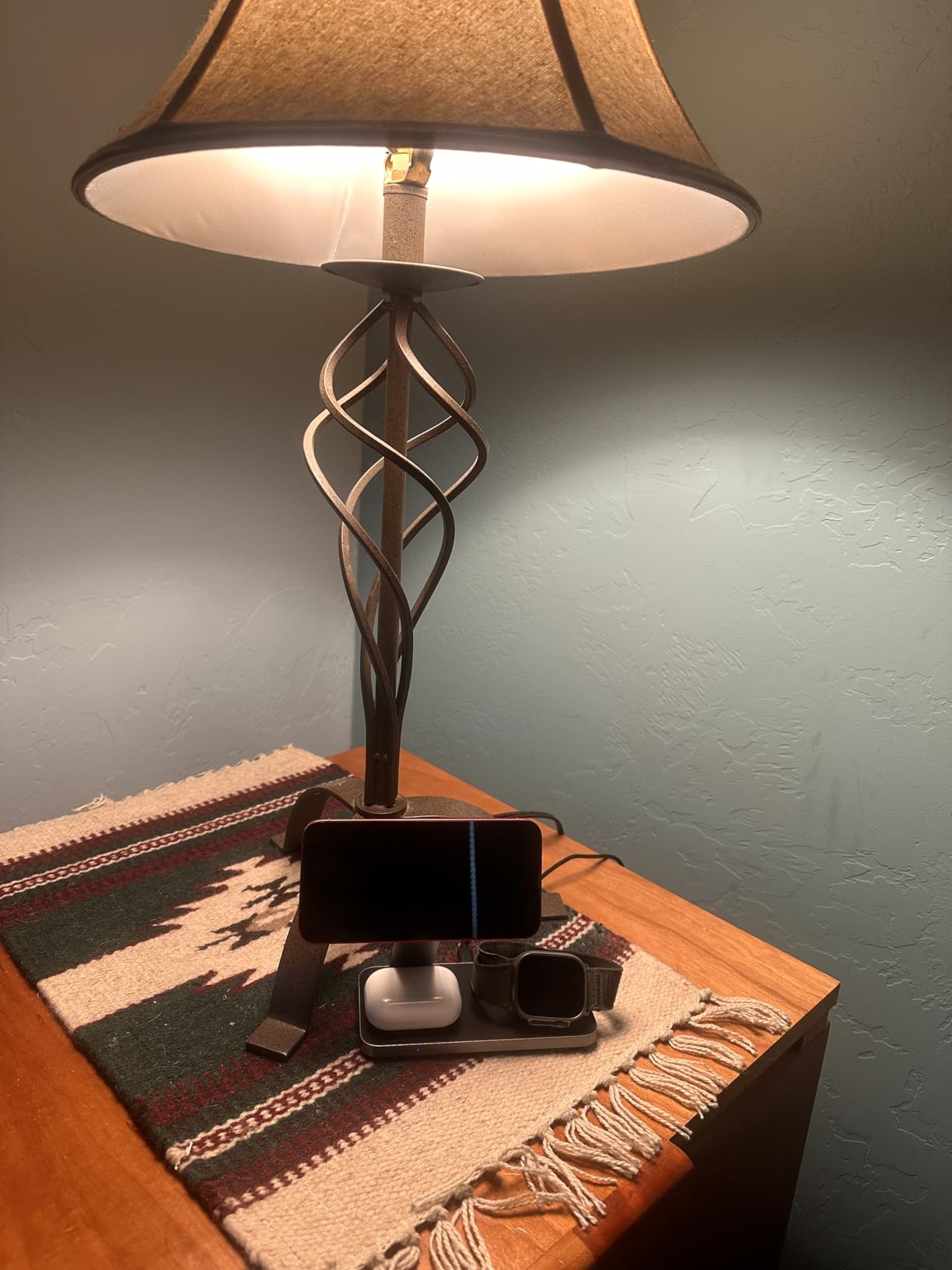 Foldable 3 in 1 Wireless Charging Station for Apple Magsafe Charger Stand,Fast Magnetic Wireless Charger Station for iPhone 17 Air 16 15 14 13 12 Series,Airpods Pro,Apple Watch Ultra (Pure Black) - Customer Photo 1