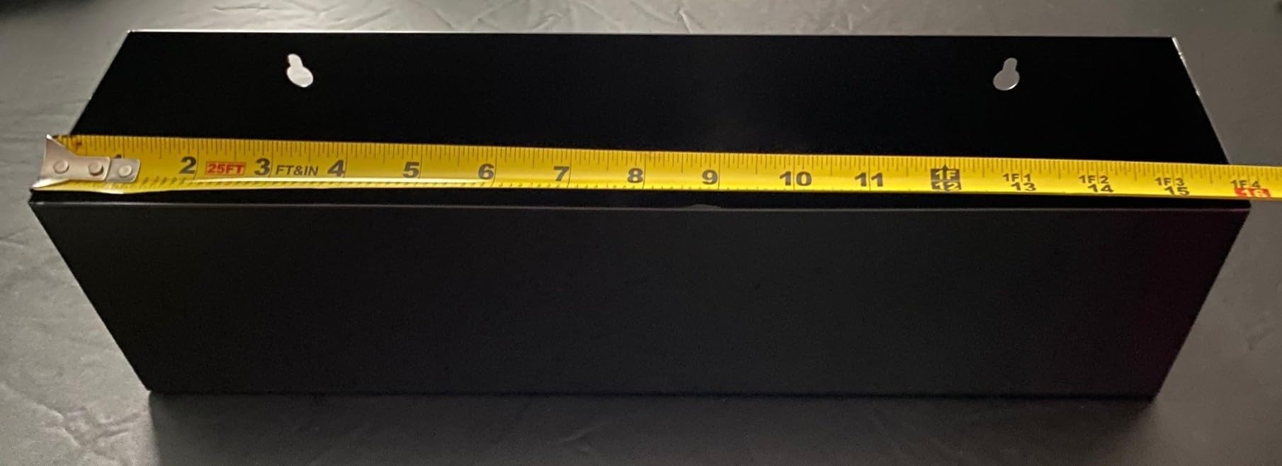 LaLaGreen Wall Planter (24 Inch, 2 Pack) Rectangular Metal Hanging Flower Pot for Succulents Carbon Steel Black, Long Window Sill Box Modern Fence Floating Garden Shelf for Deck Indoor Outdoor Decor - Customer Photo 2