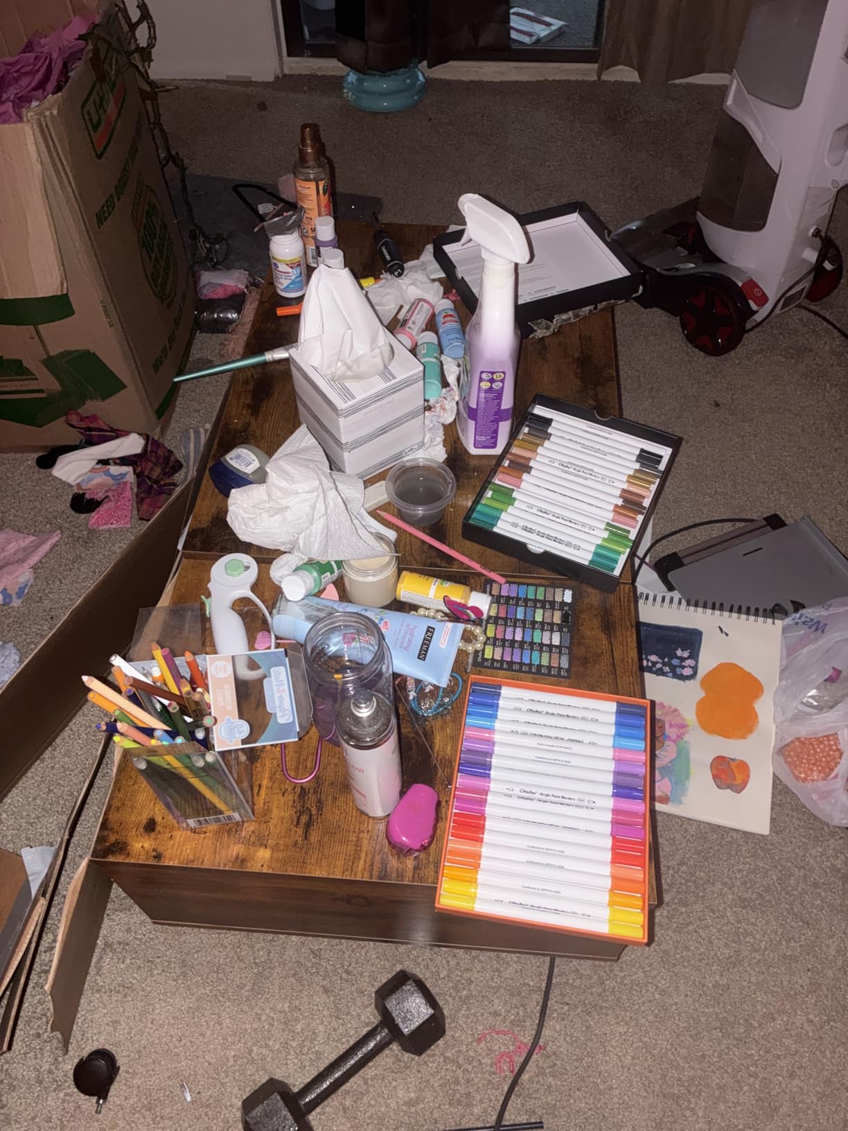 Sweetcrispy Lift Top Coffee Tables for Living Room, Small Rising Wooden Center Tables with Storage Shelf and Hidden Compartment, Brown - Customer Photo 1