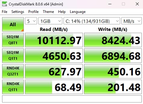 Corsair MP700 Elite 2TB PCIe 5.0 x4 NVMe M.2 SSD – Included Aluminum Heatsink – Up to 10,000MB/sec – High-Density 3D TLC NAND – M.2 2280 - DirectStorage Compatible – Black - Customer Photo 2