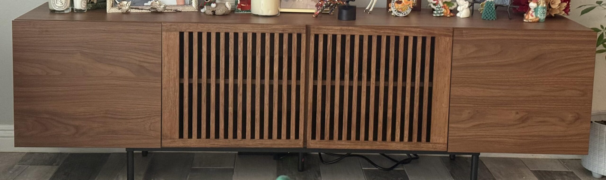 Mid Century Modern TV Stand for 80+ Inch TVs, 94.48