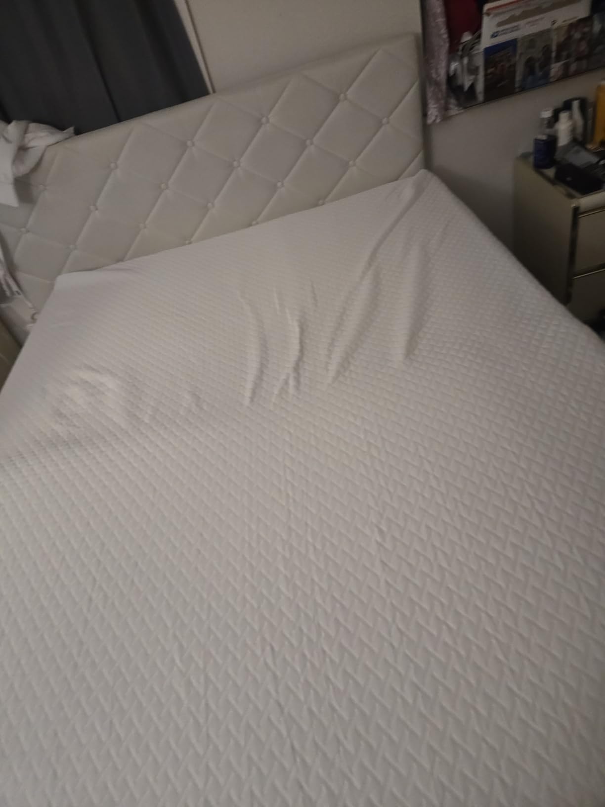 EGOHOME Full Size Memory Foam Mattress, 8 Inch Bed Mattress in A Box with Cooling Green Tea Gel, Pressure Relief with Medium Firm Support, CertiPUR-US Certified, 75''L x 54''W, 37.3 pounds White - Customer Photo 5