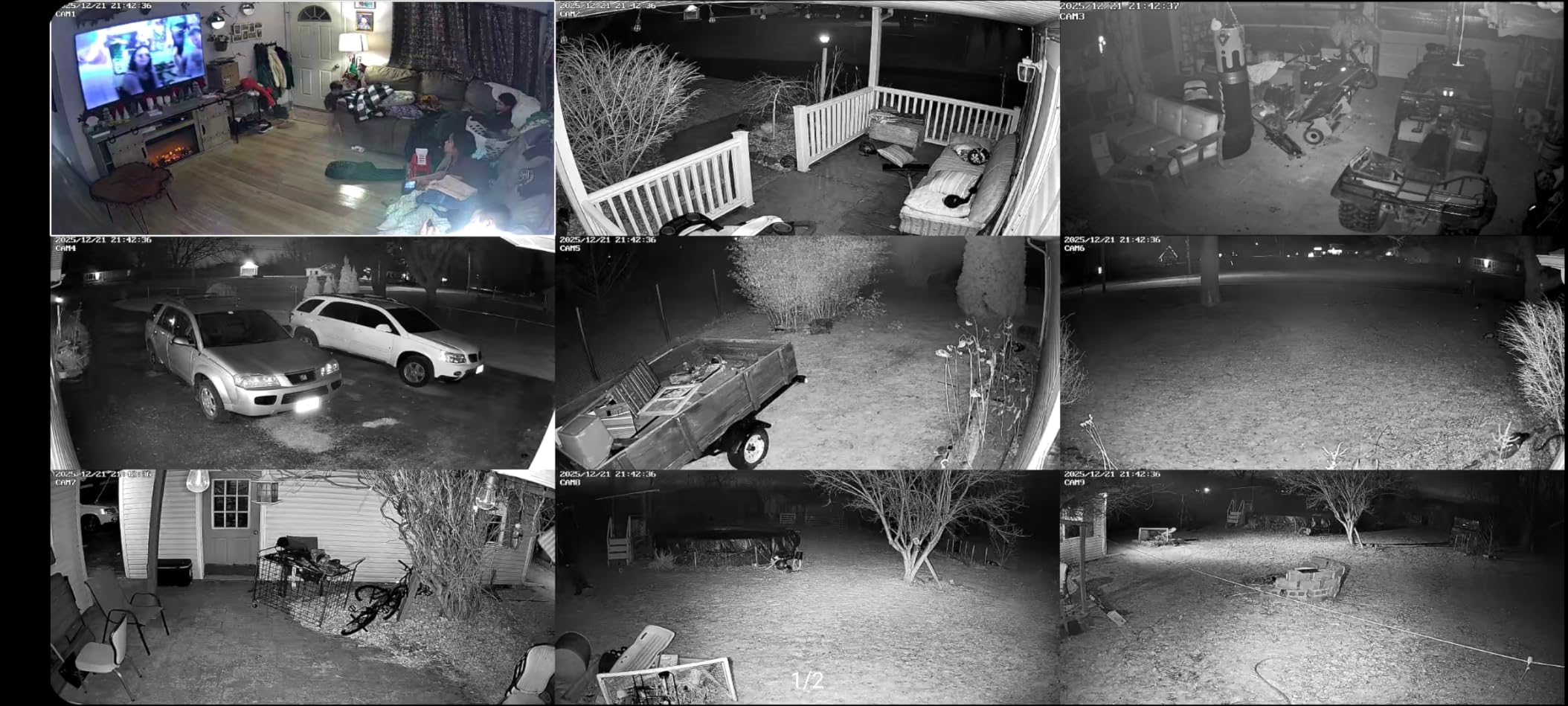 Hiseeu Wireless Security Camera System Outdoor, 5MP WiFi Camera for Home, 16CH WiFi-Pro 8 Cam-Kit, 2-Way Audio, Color Night Vision, IP66 Waterproof, 3TB Storage, 24/7 Recording, No Monthly Fees - Customer Photo 1