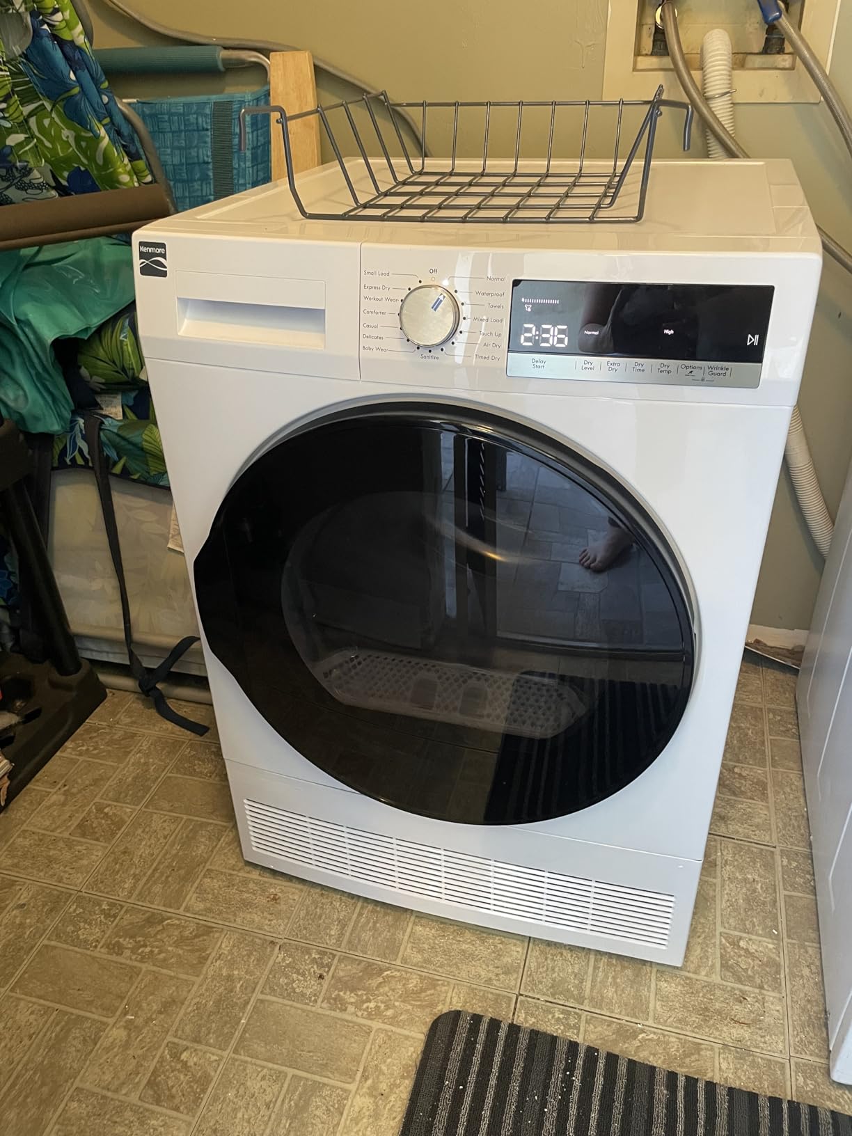 Kenmore 4.0 cu. ft. Ventless Compact Front Load Electric Dryer - with Guard to Reduce Wrinkles & Static - Smart Sensor Drying - LED - ENERGY STAR Certified - White - Customer Photo 2