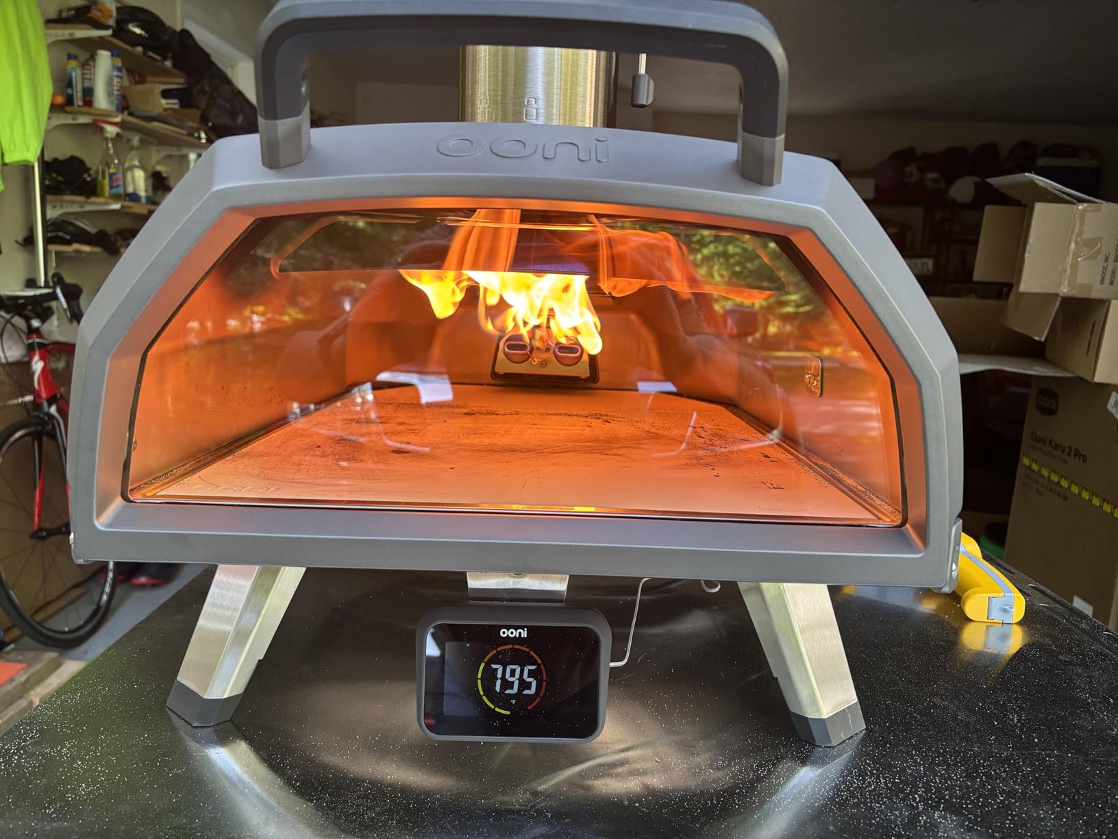 Ooni Karu 2 Pro Multi-Fuel Pizza Oven - Wood and Gas Outdoor Pizza Oven with Pizza Stone & Integrated Thermometer, Pizza Oven Outdoor, Dual Fuel 16 Inch Pizza Maker, Outdoor Cooking Grill - Customer Photo 3