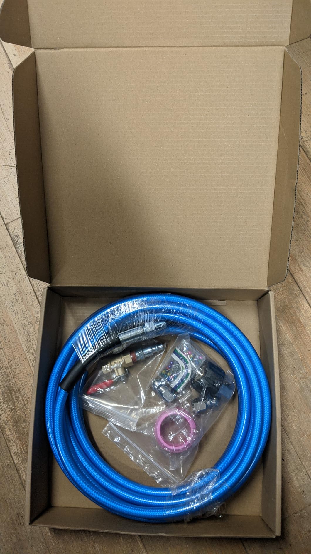 V2ine Cyclone Home Dryer Vent Duct Cleaning Kit：23feet Pressure Hose + 2 Jetter Nozzle + 1/4 Air Quick Connect+ Ball Valve - Customer Photo 2