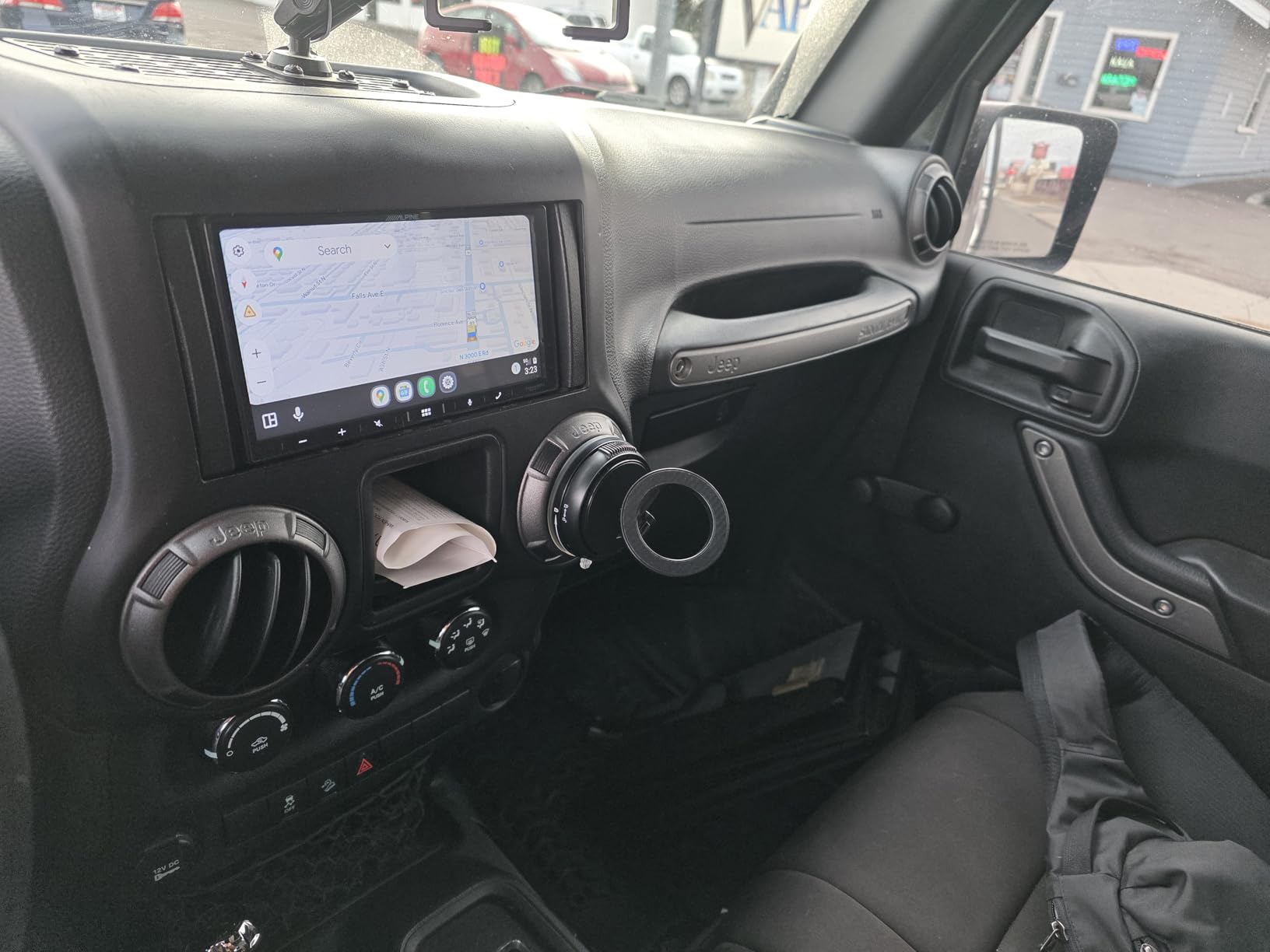 ANDERY Car Phone Holder for Magsafe [78+LBS Strongest Suction & 2400gf Magnetic] 360° Adjustable Car Phone Mount, Phone Holders for Your Car for iPhone 17 Pro Max 16 15 14 13 12 Air Plus, Carbon Fiber - Customer Photo 1