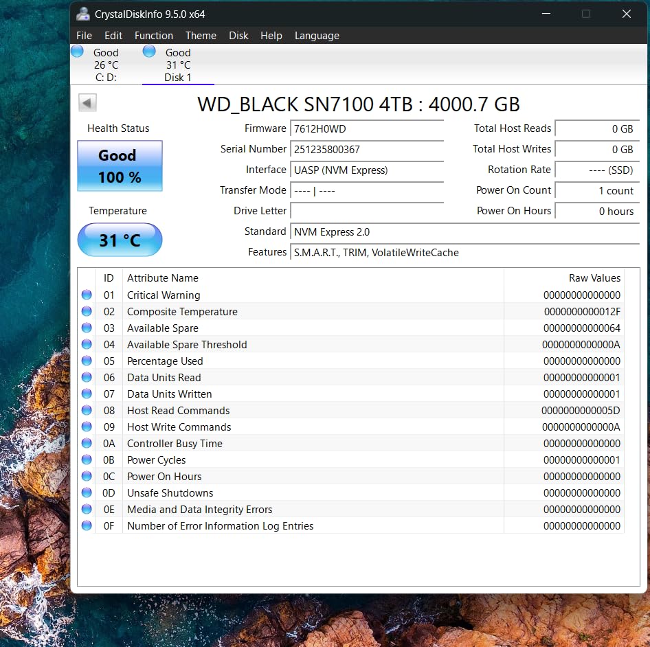 WD_Black SN7100 2TB NVMe SSD - Gen4 PCIe, M.2 2280, Up to 7,250 MB/s Read Speed, Up to 6,900 MB/s Write Speed, Next Gen TLC 3D NAND, for Laptops, Handheld Gaming Devices - WDS200T4X0E - Customer Photo 2