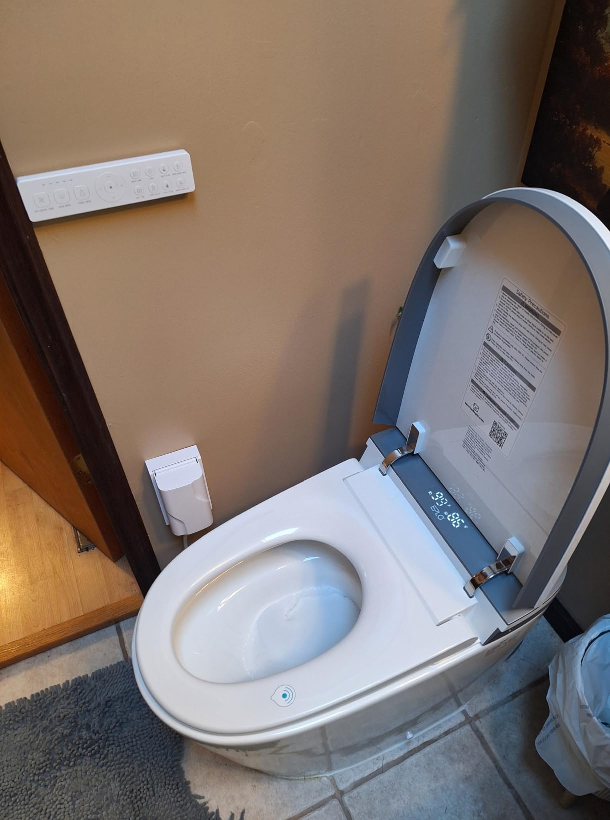 EPLO Smart Toilet Bidet with Auto Open Close,1000 Gram MaP Flush Score,Foam Dispenser, ADA Comfort Height, Blackout Flush,Auto Flush,Heated Seat,One Piece Elongated Toilet with Tank Built in U8MAX - Customer Photo 1
