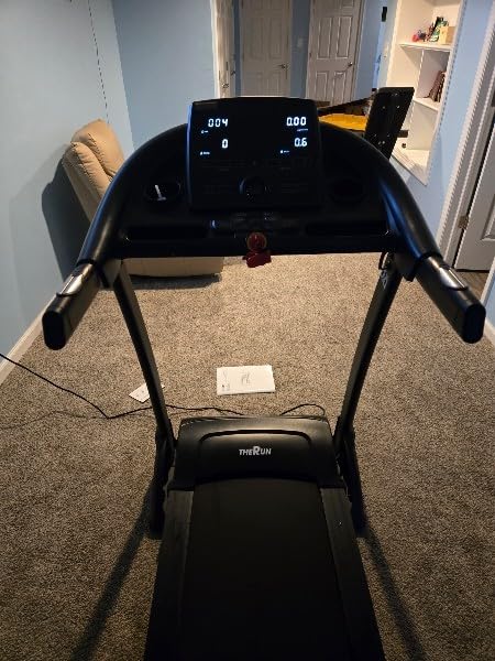 THERUN Incline Treadmill for Running and Walking, 300 lbs Weight Capacity Folding Treadmill with 0-15% Auto Incline, Wide Belt, 3.5HP, App, Heart Rate - Customer Photo 1