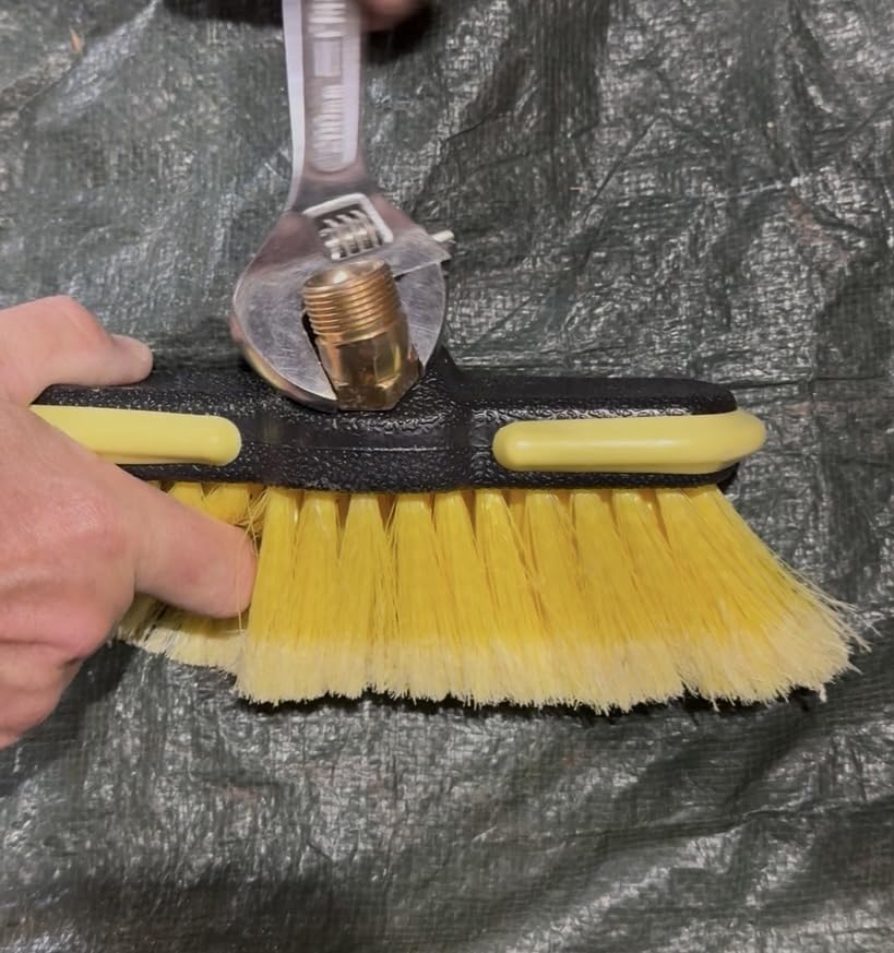 RIDGE WASHER 24 FT Telescoping Pressure Washer Wand, Power Washer Extension Wand with Brush, Telescopic Gutter Cleaner with 3 Stainless Steel Curve Wands, Adjustable Support Belt, 7 Nozzles, 4000 PSI Customer Review RIDGE WASHER 24 FT Telescoping Pressure Washer Wand, Power Washer Extension Wand with Brush, Telescopic Gutter Cleaner with 3 Stainless Steel Curve Wands, Adjustable Support Belt, 7 Nozzles, 4000 PSI - Customer Photo 2