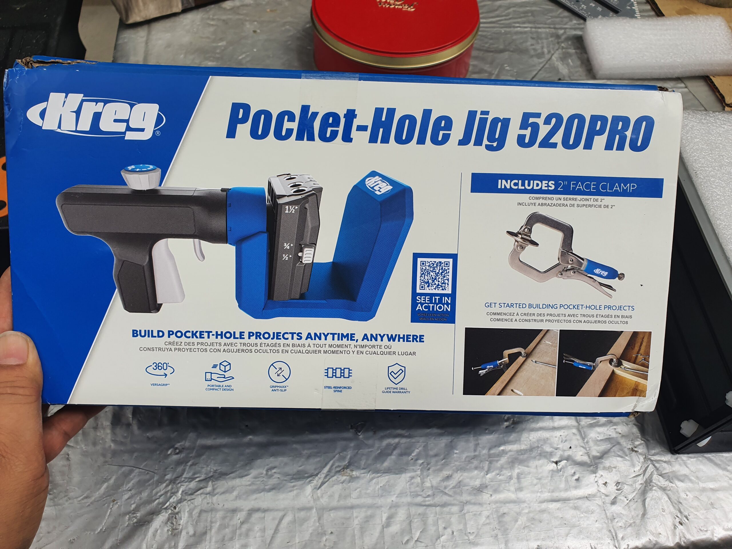 Kreg Pocket-Hole Jig - KPHJ520PRO - Premium Carpentry & Woodworking Tool - Customer Photo 2