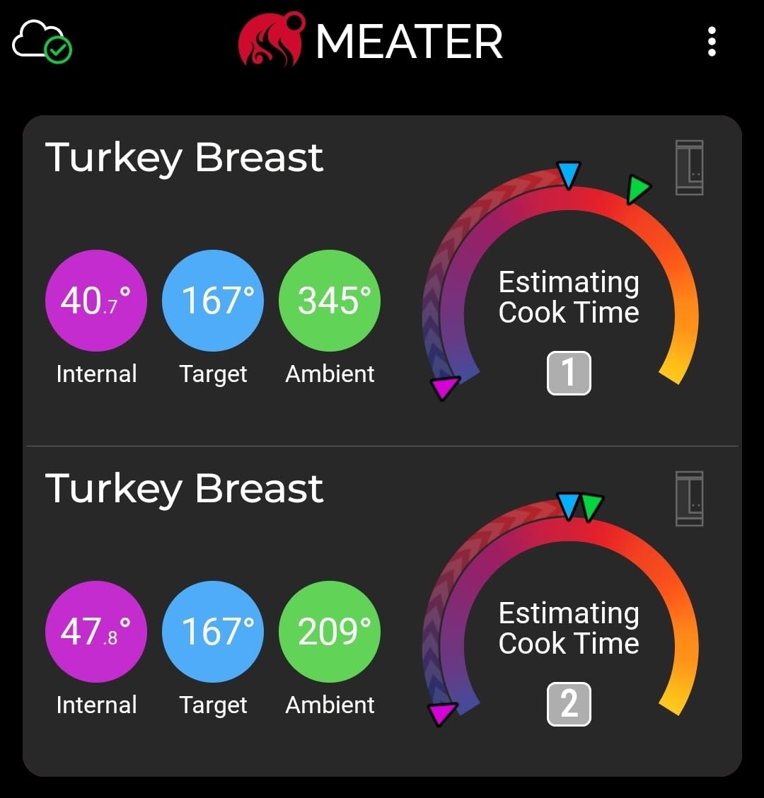 MEATER Pro Duo: Wireless Smart Meat Thermometer | 1000°F High Heat Resistance | Long Range | Dual Probes | Six Sensors | BBQ, Oven, Grill, Smoker, Air Fryer, Deep Fryer | iOS & Android App - Customer Photo 1