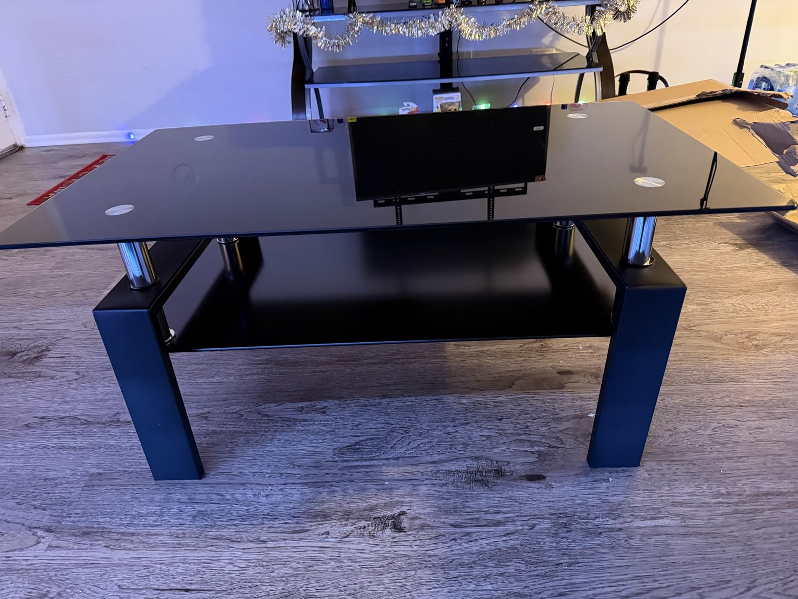 Homall Futon Sofa Bed, Leather Futon Couch with Removable Armrests, Adjustable Recliner Sleeper Sofa Bed with Dual Cup Holders for Living Room, Apartment, Office (Black) - Customer Photo 2