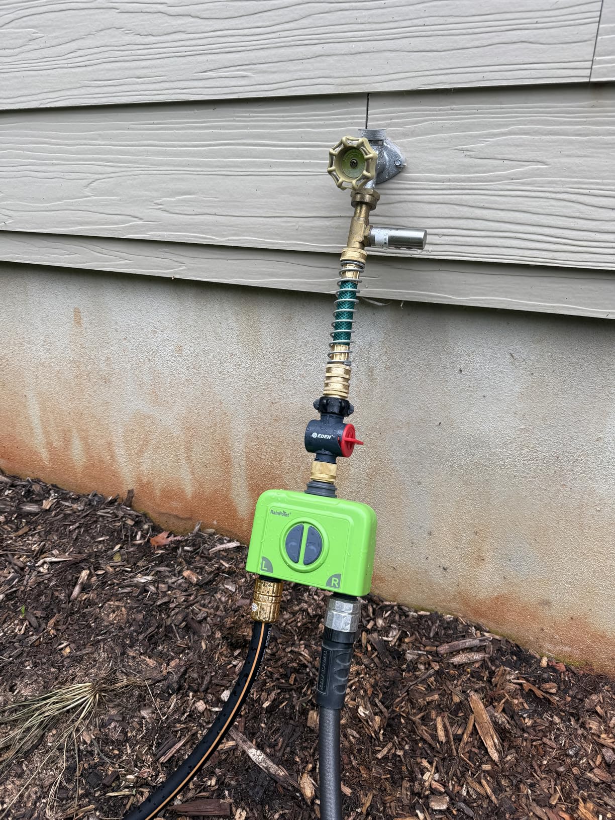 RAINPOINT WiFi Water Timer for Garden Hose, 2 Zone WiFi Sprinkler Controller, Smart Hose Timer Valve, Automatic Drip Irrigation System/Rain Delay for Garden/Lawn/Yard (Brass Inlet, WiFi Gateway) Customer Review RAINPOINT WiFi Water Timer for Garden Hose, 2 Zone WiFi Sprinkler Controller, Smart Hose Timer Valve, Automatic Drip Irrigation System/Rain Delay for Garden/Lawn/Yard (Brass Inlet, WiFi Gateway) - Customer Photo 1