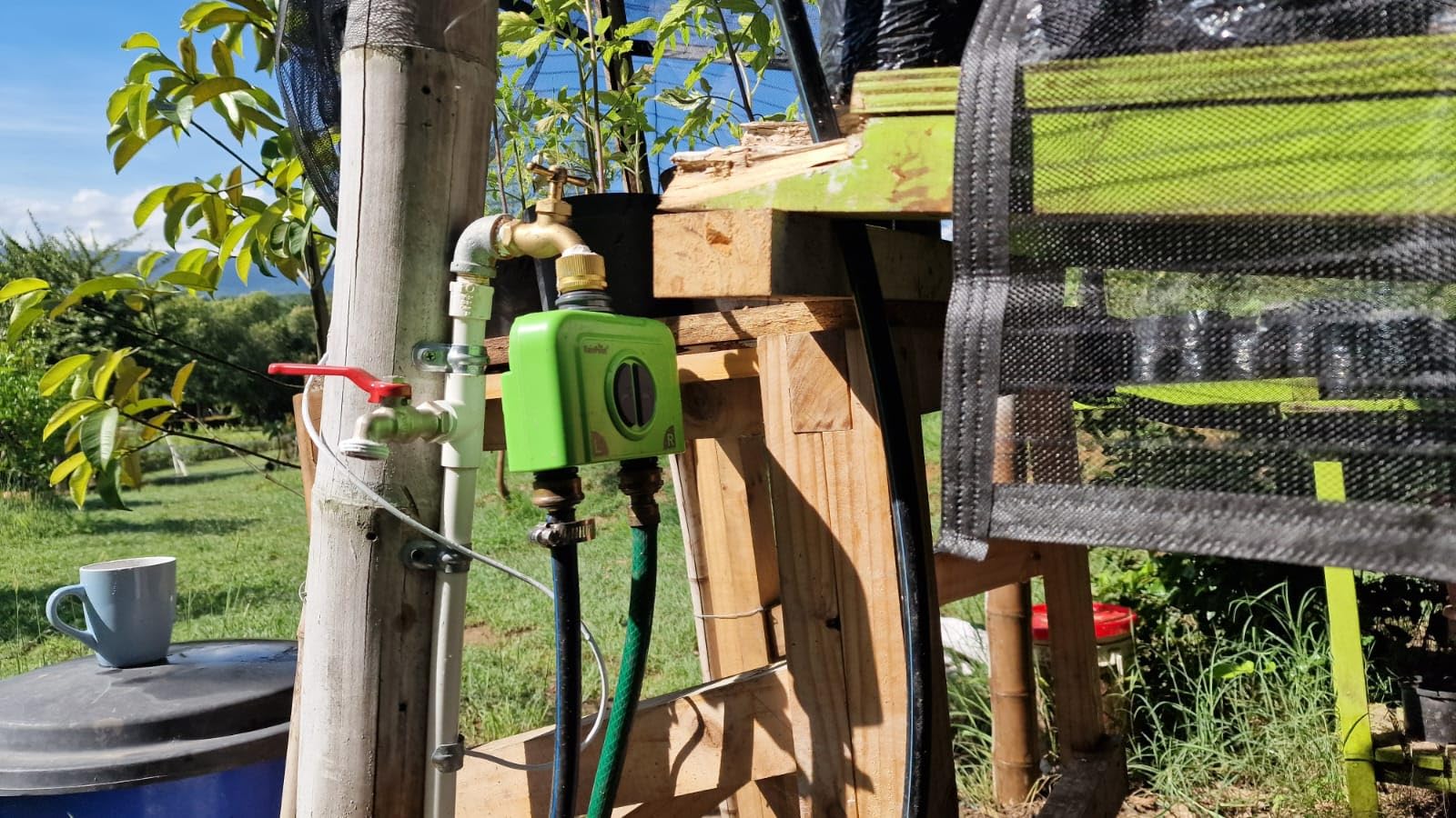 RAINPOINT WiFi Water Timer for Garden Hose, 2 Zone WiFi Sprinkler Controller, Smart Hose Timer Valve, Automatic Drip Irrigation System/Rain Delay for Garden/Lawn/Yard (Brass Inlet, WiFi Gateway) Customer Review RAINPOINT WiFi Water Timer for Garden Hose, 2 Zone WiFi Sprinkler Controller, Smart Hose Timer Valve, Automatic Drip Irrigation System/Rain Delay for Garden/Lawn/Yard (Brass Inlet, WiFi Gateway) - Customer Photo 2