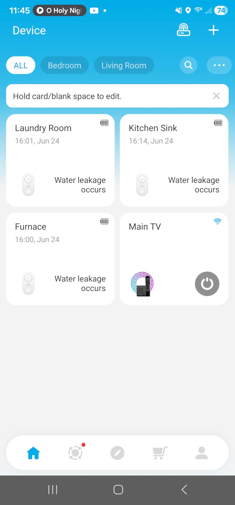 GoveeLife Upgraded Smart Water Leak Detector 1s with 1804ft Ultra-Long Range, WiFi Water Sensor with SMS/Email/APP Push and Sound Alarm,5-Year Battery Life, 5 Pack, Suit for Home, Basement, Kitchen - Customer Photo 2