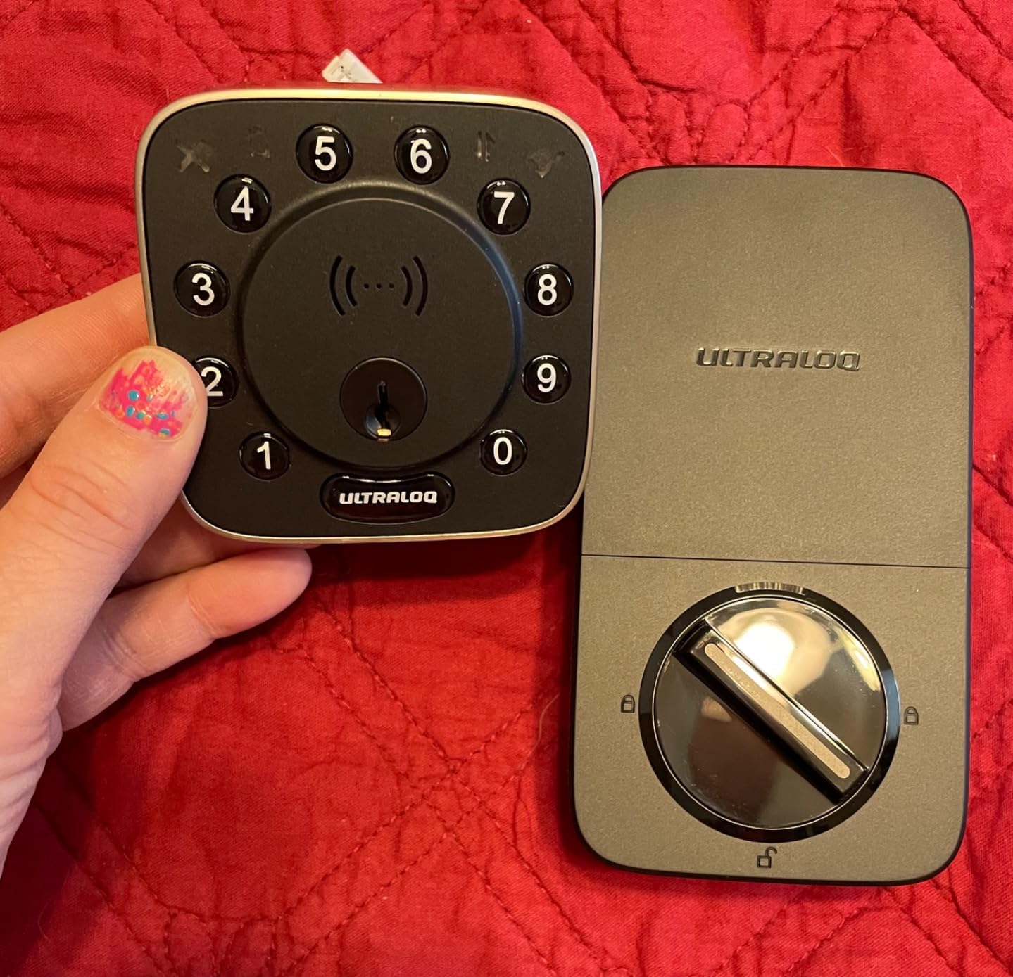 ULTRALOQ 2025 Upgrade Bolt Fingerprint Matter Smart Lock, Fingerprint Keyless Entry Door Lock, Works with Apple Home, Alexa, Google, SmartThings, IFTTT, Built in Matter Over Thread, BHMA Grade AAA - Customer Photo 1
