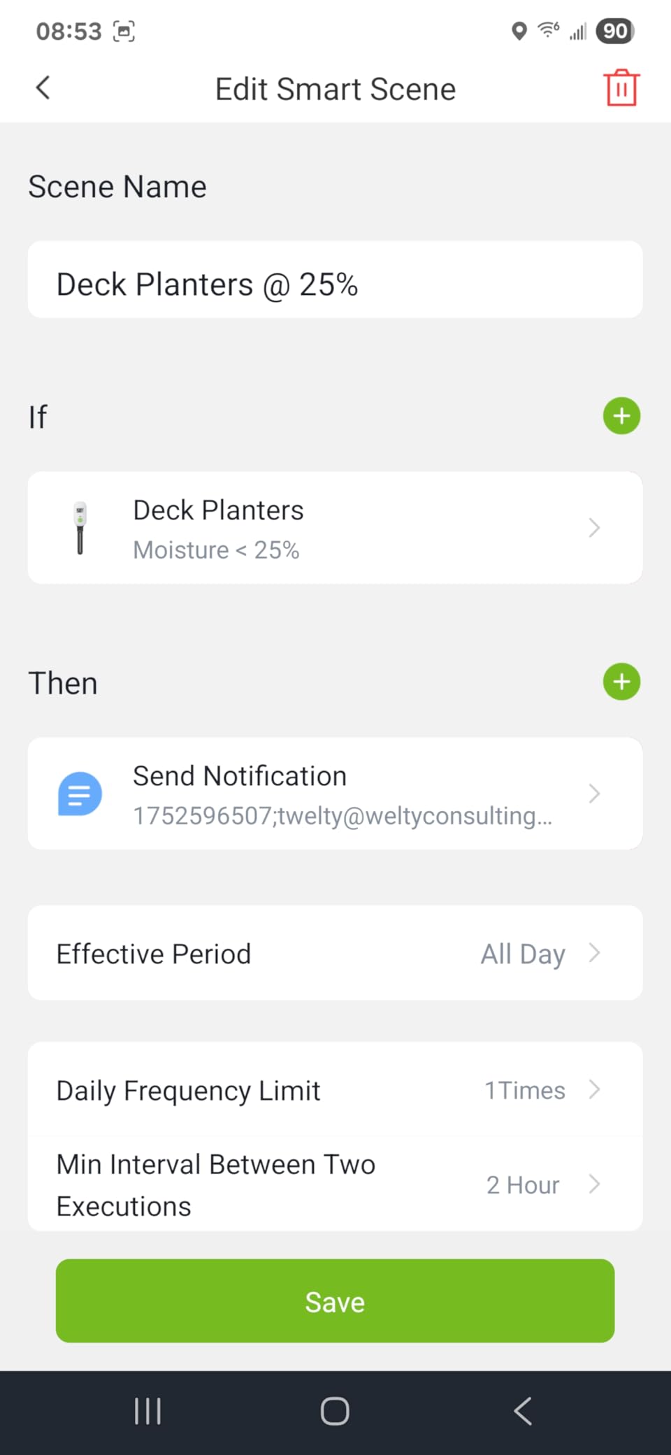 RAINPOINT Smart Digital Wireless Plant Moisture Meter Houseplants Indoor WiFi Hub Kit with Low/High Moisture Alert,Real-time Monitor Hygrometer Sensor Outdoor Gardening Push Notification&Email - Customer Photo 2