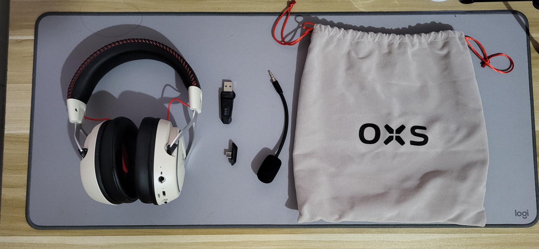 OXS Storm G2 Wireless Gaming Headsets, 7.1 Virtual Surround Sound, 3 EQ Modes, 2.4G Low Latency, 50mm Driver, 40H Playtime, RGB Light, Bluetooth 5.3, Compatible with PC, Console, Mobile, White Customer Review OXS Storm G2 Wireless Gaming Headsets, 7.1 Virtual Surround Sound, 3 EQ Modes, 2.4G Low Latency, 50mm Driver, 40H Playtime, RGB Light, Bluetooth 5.3, Compatible with PC, Console, Mobile, White - Customer Photo 1