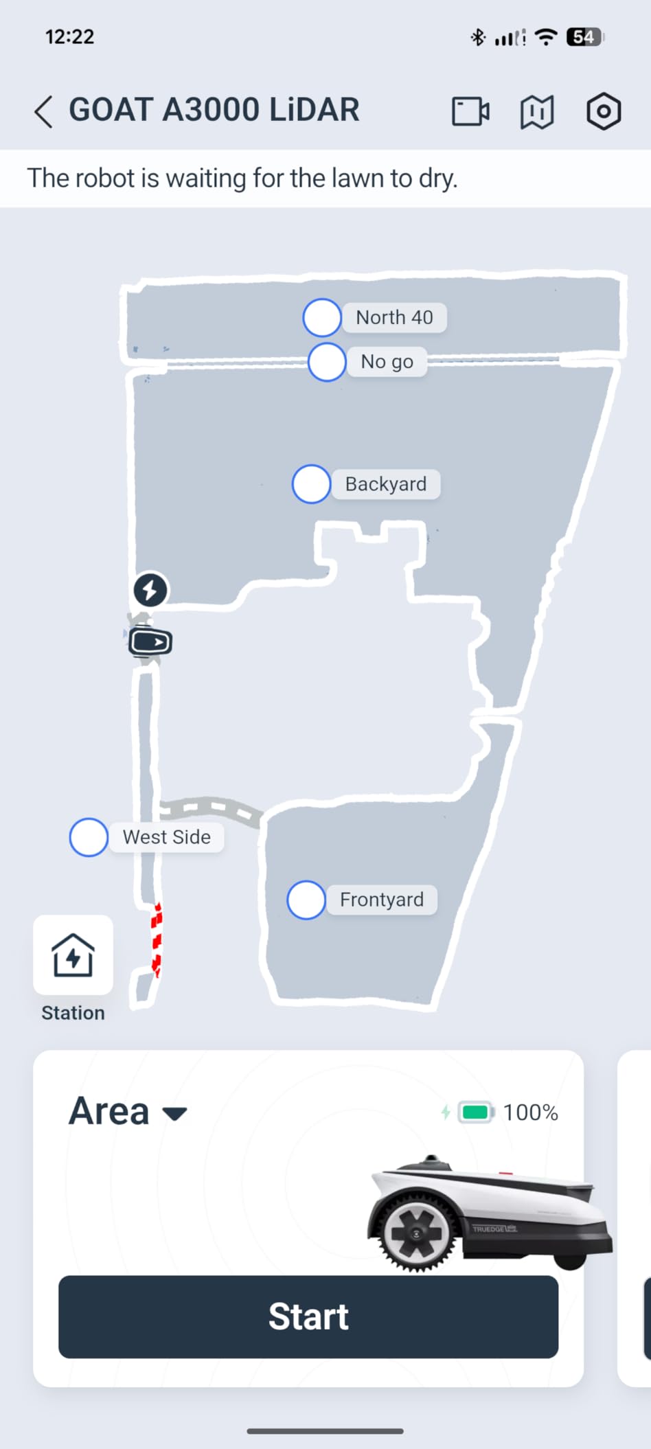 ECOVACS Goat O1000 RTK Robot Lawn Mower, Perimeter Wire Free Vision Robotic Lawnmower for 1/4 Acres Lawn, Automated Mapping, APP Control, 3D Obstacle Avoidance, Zero-Edge Cutting - Customer Photo 2