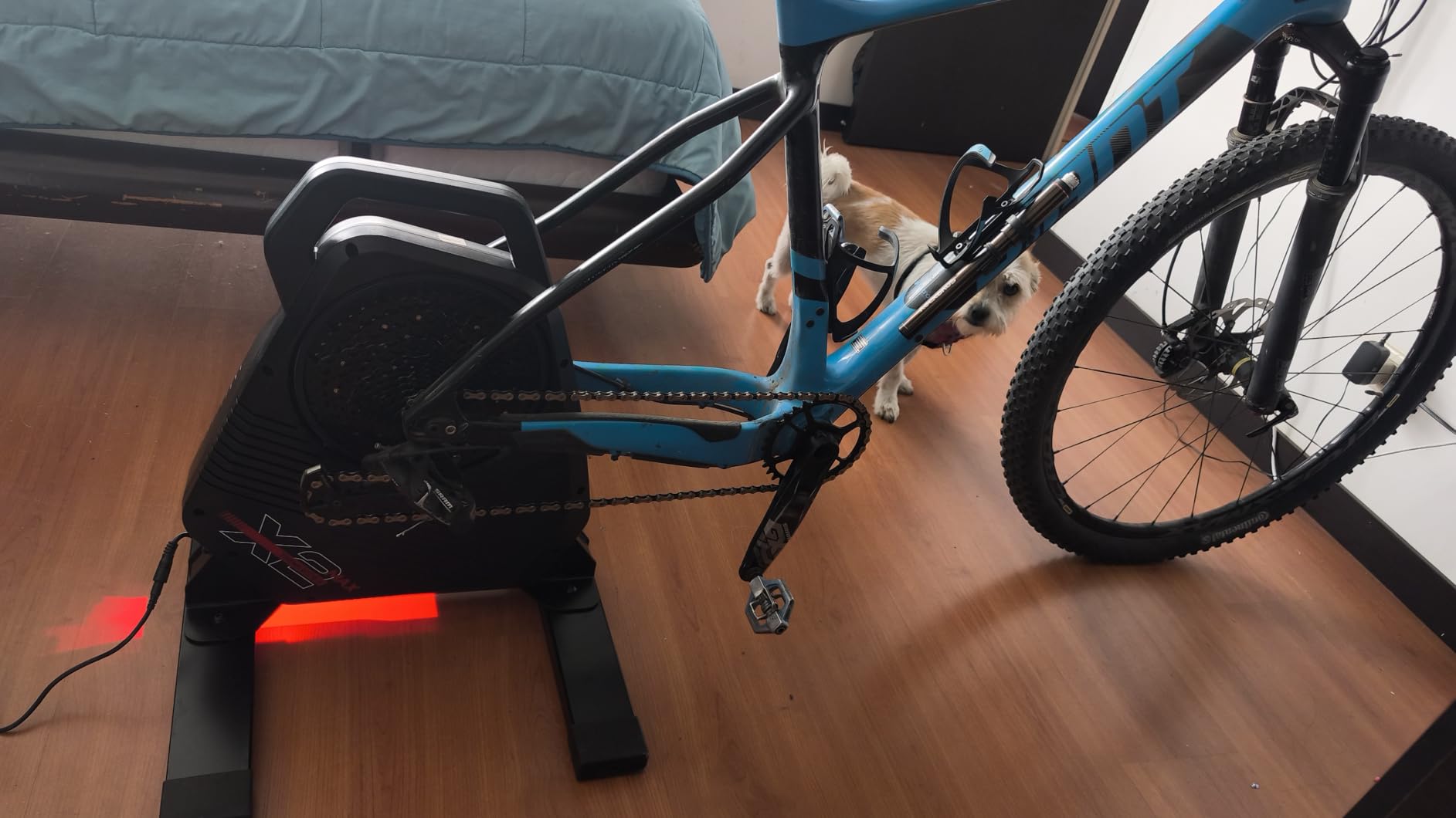 ThinkRider X2Max Smart Bike Trainer Cycle Trainer Bicycle Trainer, Quiet Portable Design for Indoor Driving, Simulates 18% Slope, ANT + & BLE - Customer Photo 4