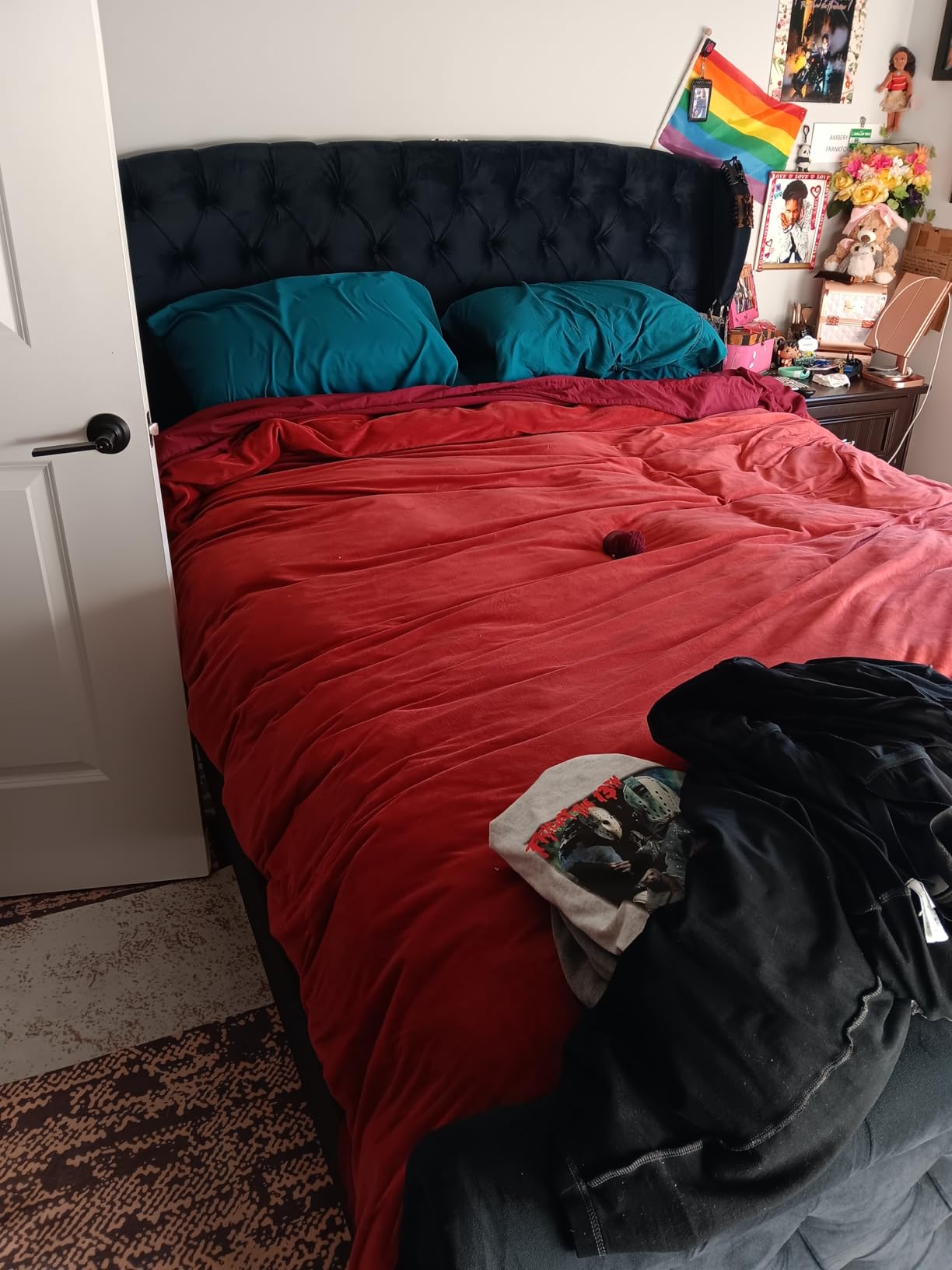 Cosybay Queen Size Feather Down Fiber Comforter - Ultra Fluffy 100% Cotton Duvet Insert, All Season Hotel Luxury Bedding with Corner Tabs, 90