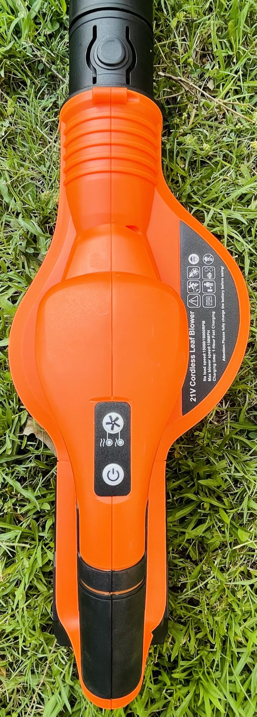 Leaf Blower Cordless - 21V Powerful Electric Leaf Blower with 2 Batteries and Charger, 2 Speed Modes, 2.0Ah Lightweight Battery Powered Leaf Blowers for Lawn Care, Patio, Dust, Blowing Leaves - Customer Photo 2