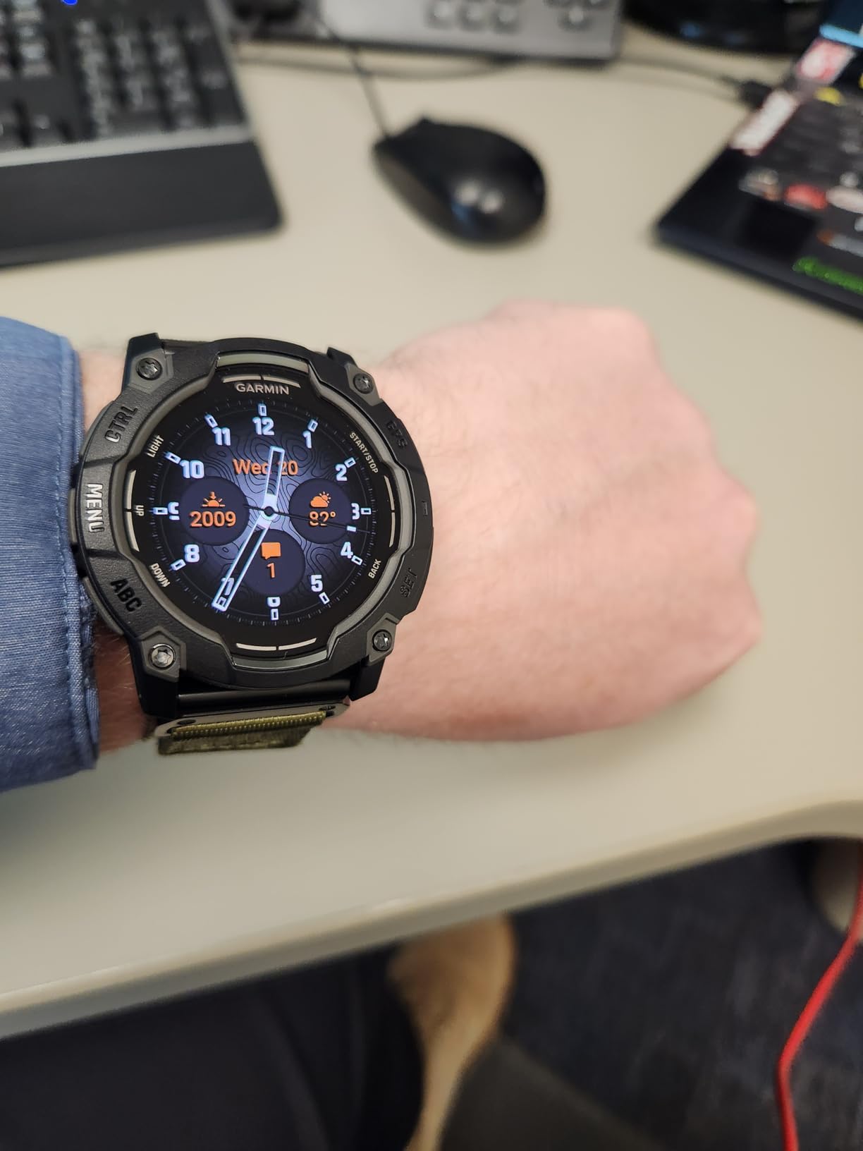 Garmin Instinct E 45mm, Rugged Outdoor GPS Smartwatch, 24/7 Health Monitoring, Wrist-Based Heart Rate, Up to 16 Days of Battery Life, Charcoal - Customer Photo 2