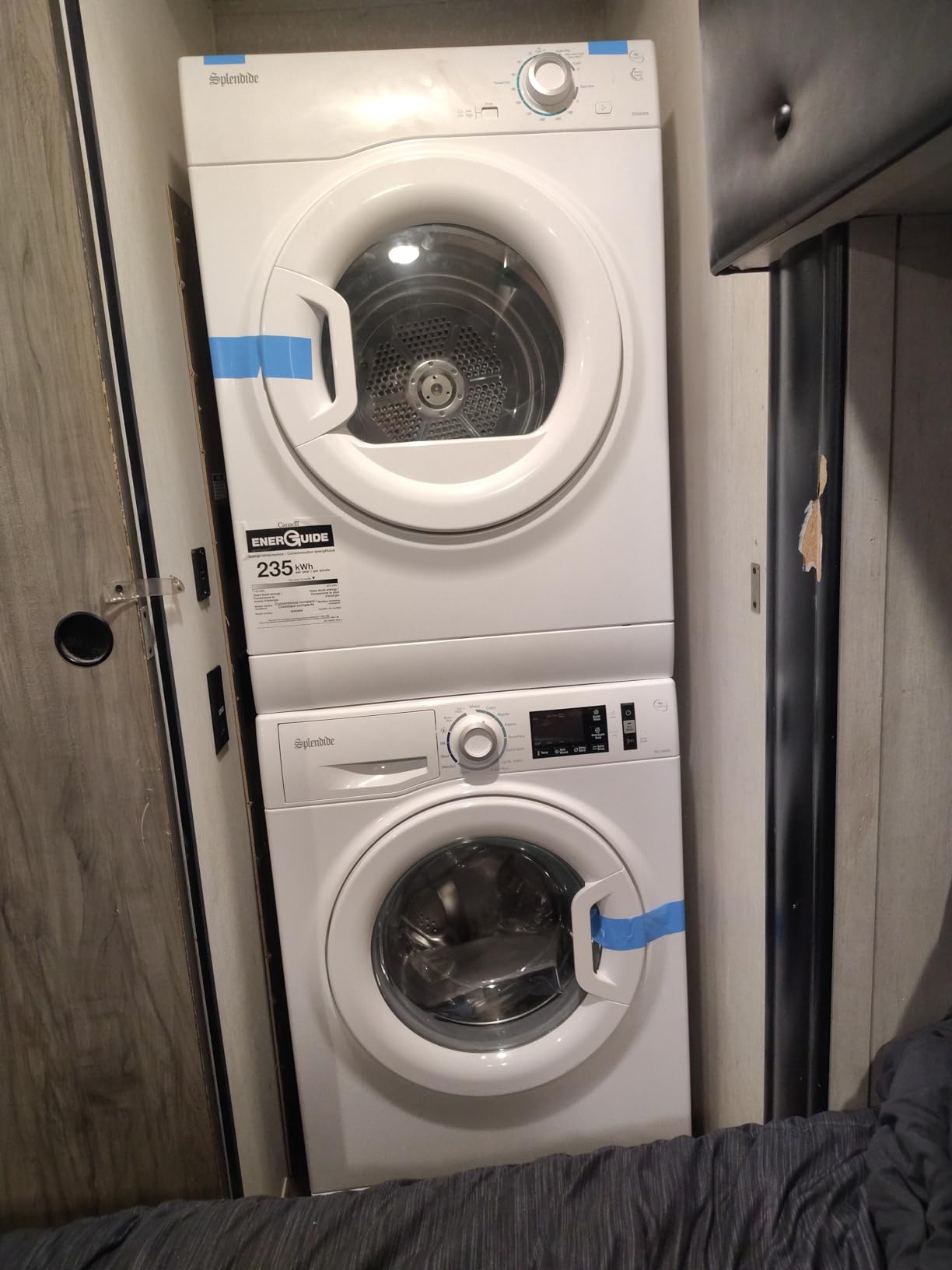 Splendide WFL1300XD Washer & DV6500X Dryer Stacked Bundle with Vent Kit & SK03 Stack Kit Included + Starter Laundry Powder - Freight Delivery - Customer Photo 1