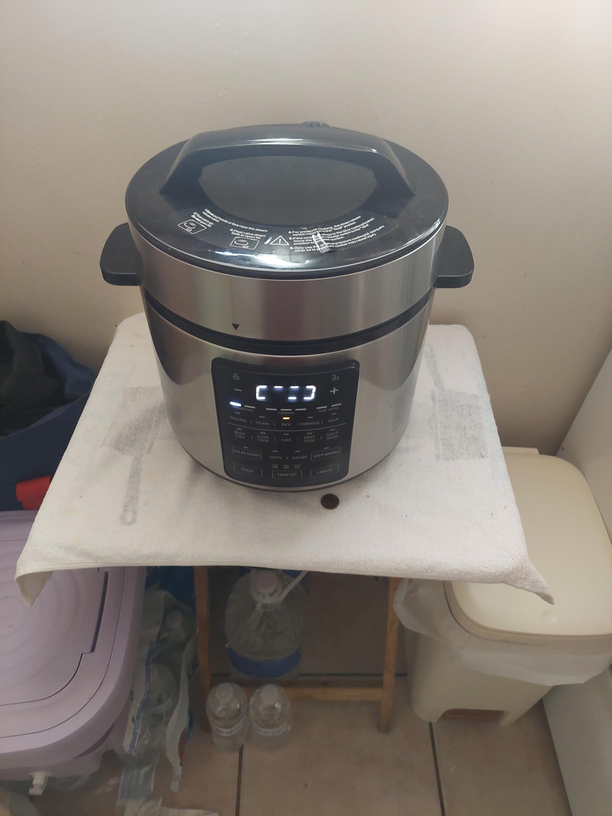 DUMOS 12-in-1 Electric Pressure Cooker 6 QT Stainless Steel Multi Cooker Electric for Pressure, Rice, Steamer, Yogurt Maker, Slow Cook,Meat Stew, Cake, Porridge, Multigrain, Sliver - Customer Photo 4