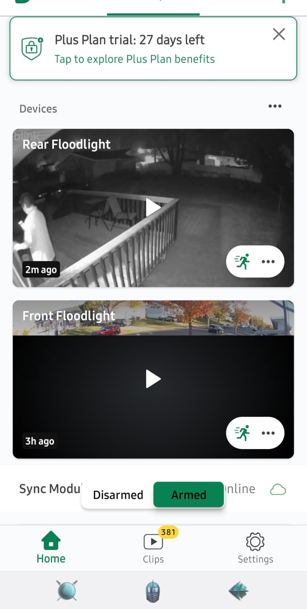Blink Outdoor 4 Floodlight Camera — Wireless smart security camera, 700 lumens, two-year battery life, enhanced motion detection, Sync Module Core included — 1 camera system - Customer Photo 2