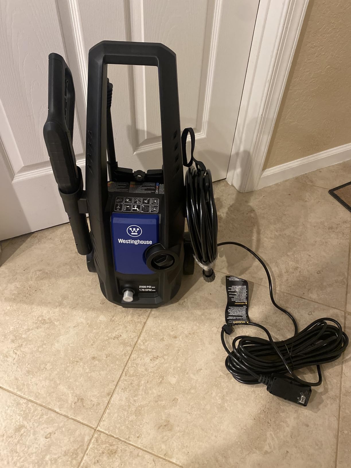 Westinghouse ePX3050 Electric Pressure Washer, 2100 Max PSI 1.76 Max GPM with Foam Cannon, for Cars/Fences/Driveways/Home/Patios - Customer Photo 1