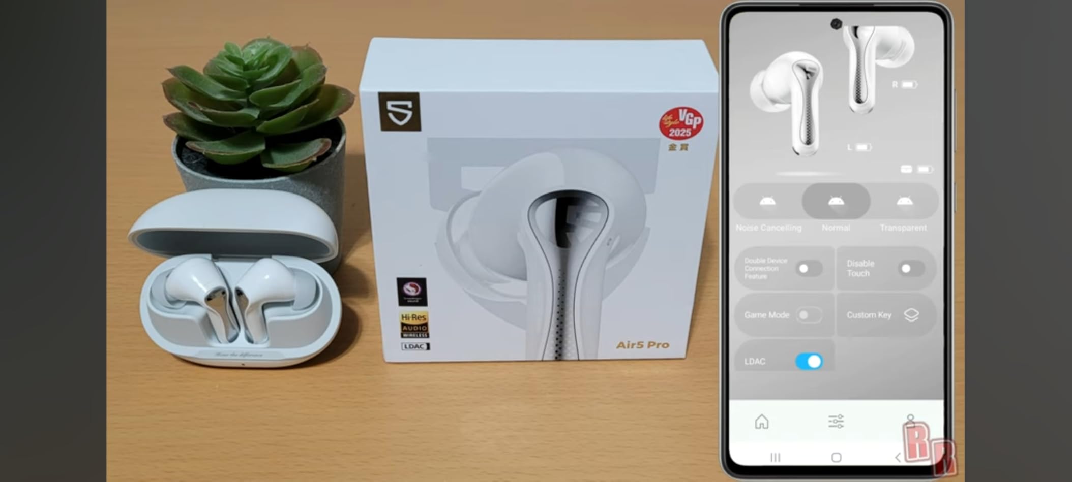 SoundPEATS Air5 Pro Hi-Res Wireless Earbuds, LDAC & aptX Lossless, Audiophile-Grade Sound with Wide Soundstage, 37H Playtime, Bluetooth 5.4, IPX5 Waterproof, Multipoint Connection - Customer Photo 2