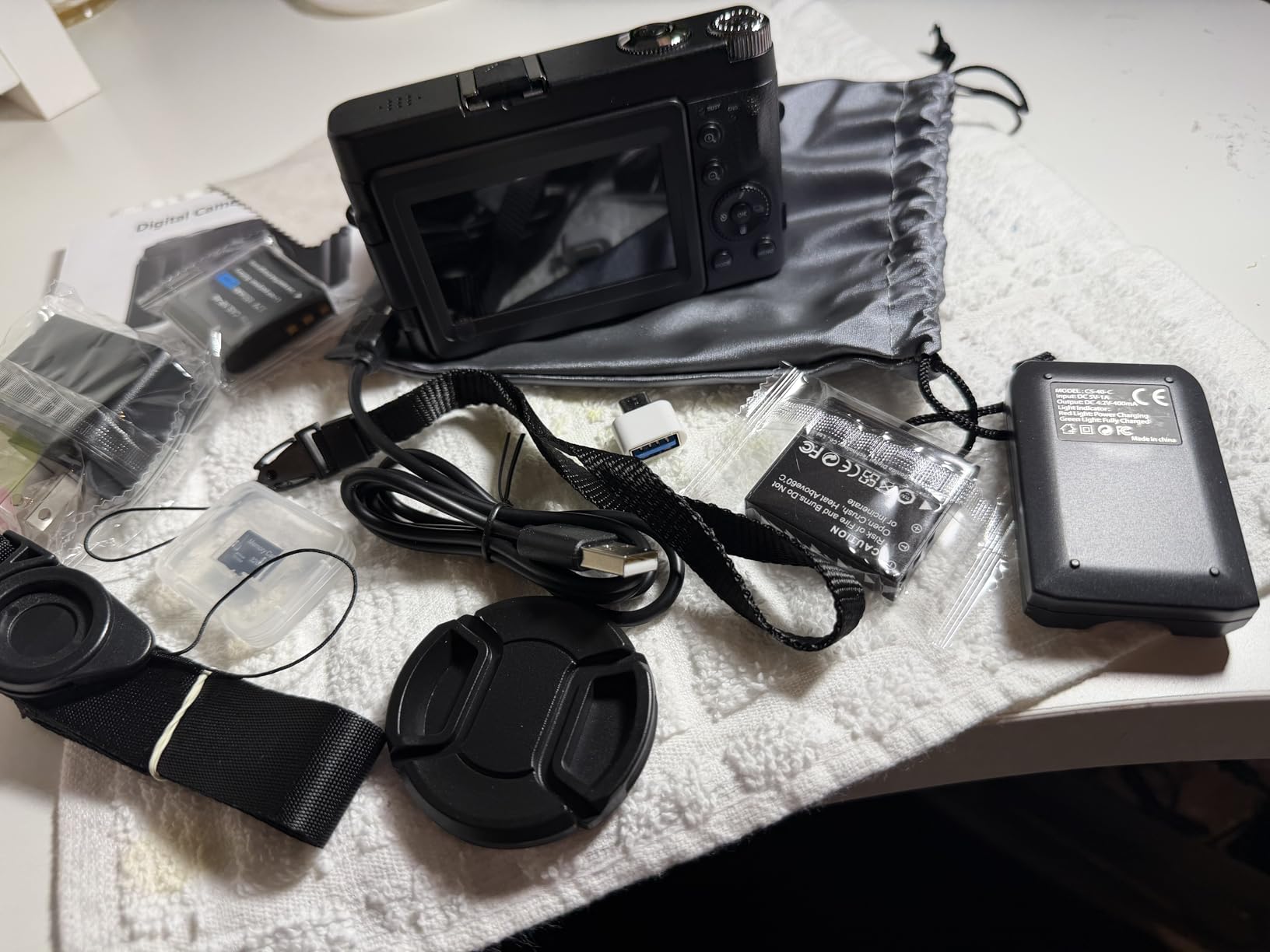 4K Digital Camera for Photography Autofocus, 2026 Latest 48MP Vlogging Camera for YouTube with SD Card, 2 Batteries, 3