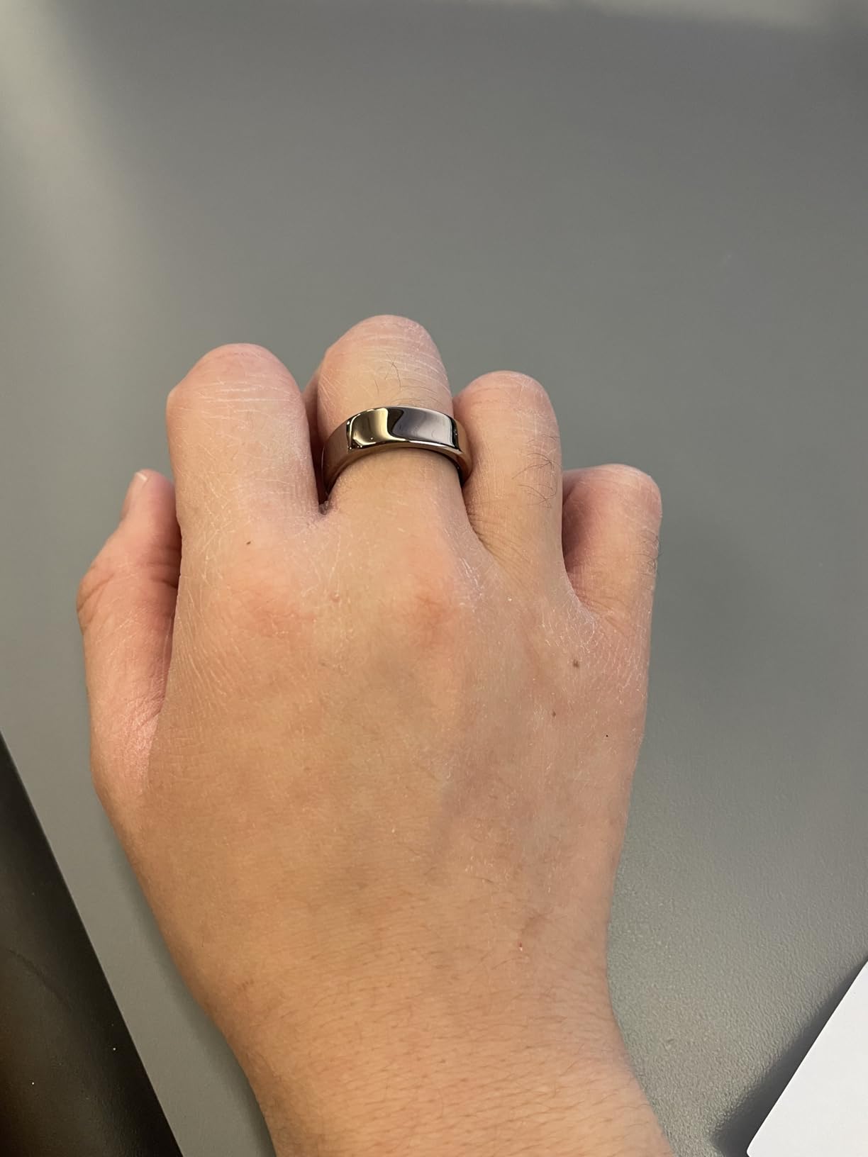 RingConn Gen 2 Air, Ultra-Thin AI Smart Ring, 10-Day Battery Life, Fitness/Sleep/Stress/HR Tracker for Women&Men, No App Fee for Standard Features, iOS & Android Compatible (Size 12, Galaxy Sliver) - Customer Photo 2