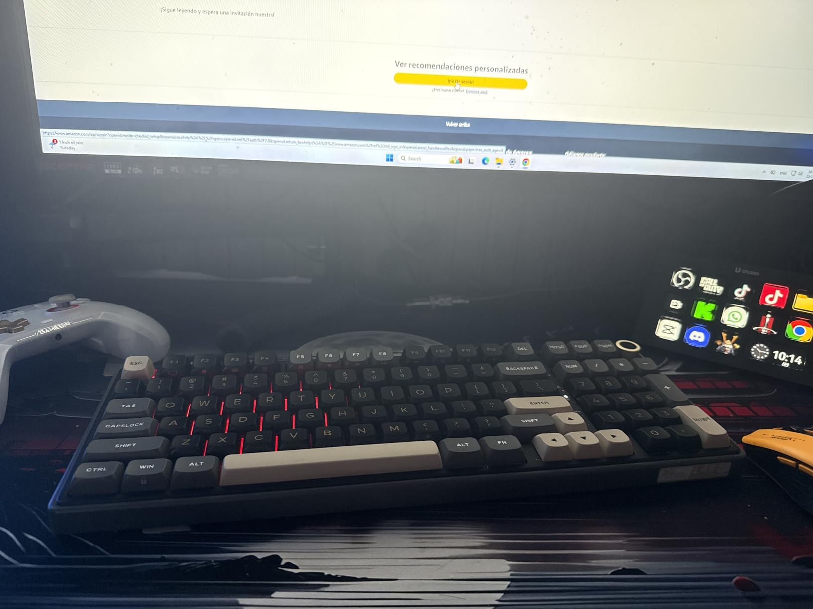 RK ROYAL KLUDGE R98 Pro Wired Mechanical Keyboard, 96% Creamy Gaming Keyboard RGB Backlit with Number Pad and Volume Knob, Gasket Mount, MDA Profile PBT Keycaps, Hot Swappable Pre-lubed Linear Switch - Customer Photo 1