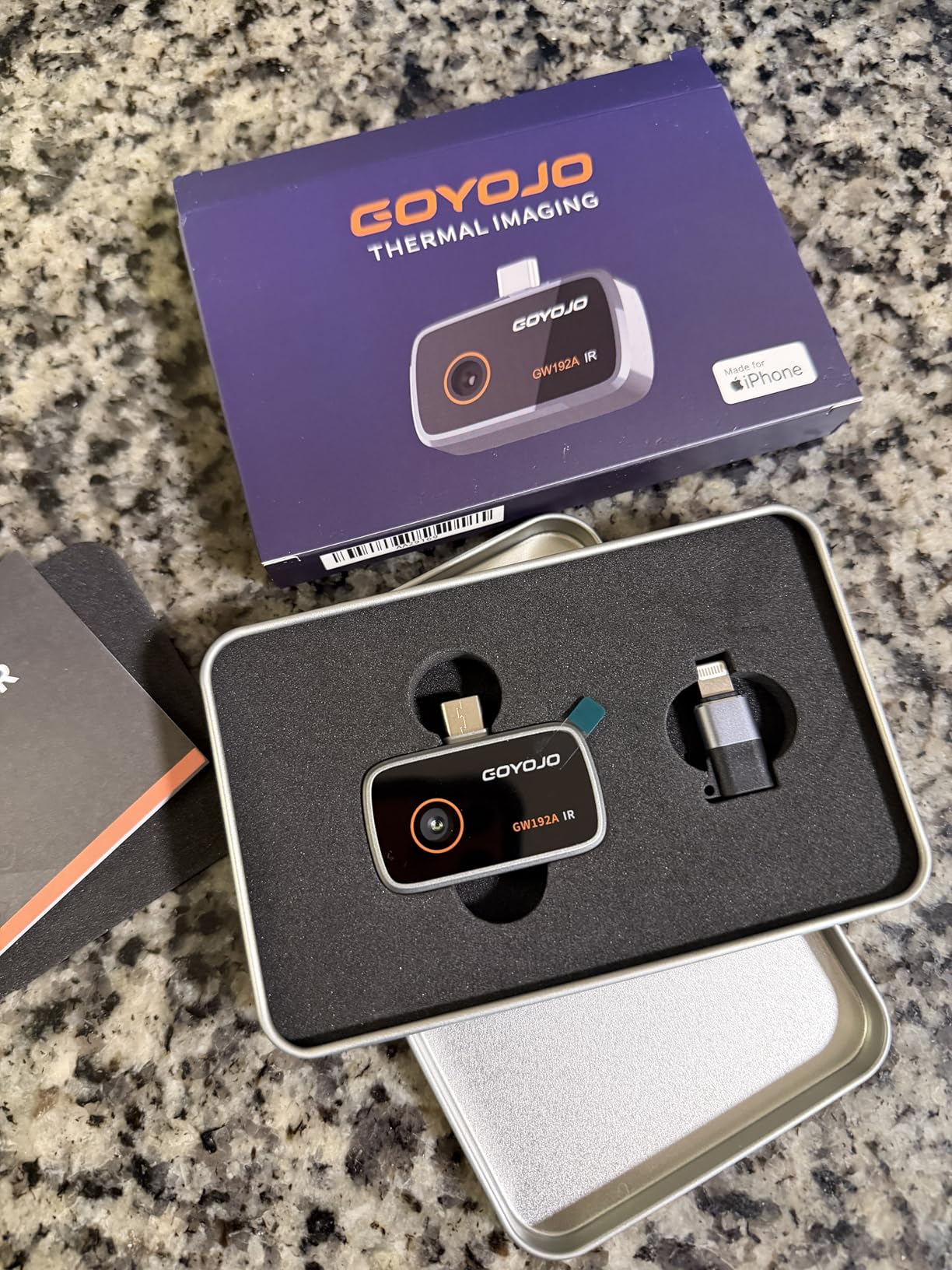 GOYOJO Thermal Imaging Camera for Android/iPhone 15/16/17 iOS Series 192x192 IR Resolution- Water Leak Detection HVAC Electrical Plumbing, Automotive Repair, Home Inspection, DIY-USB-C Infrared Imager customer photo 1