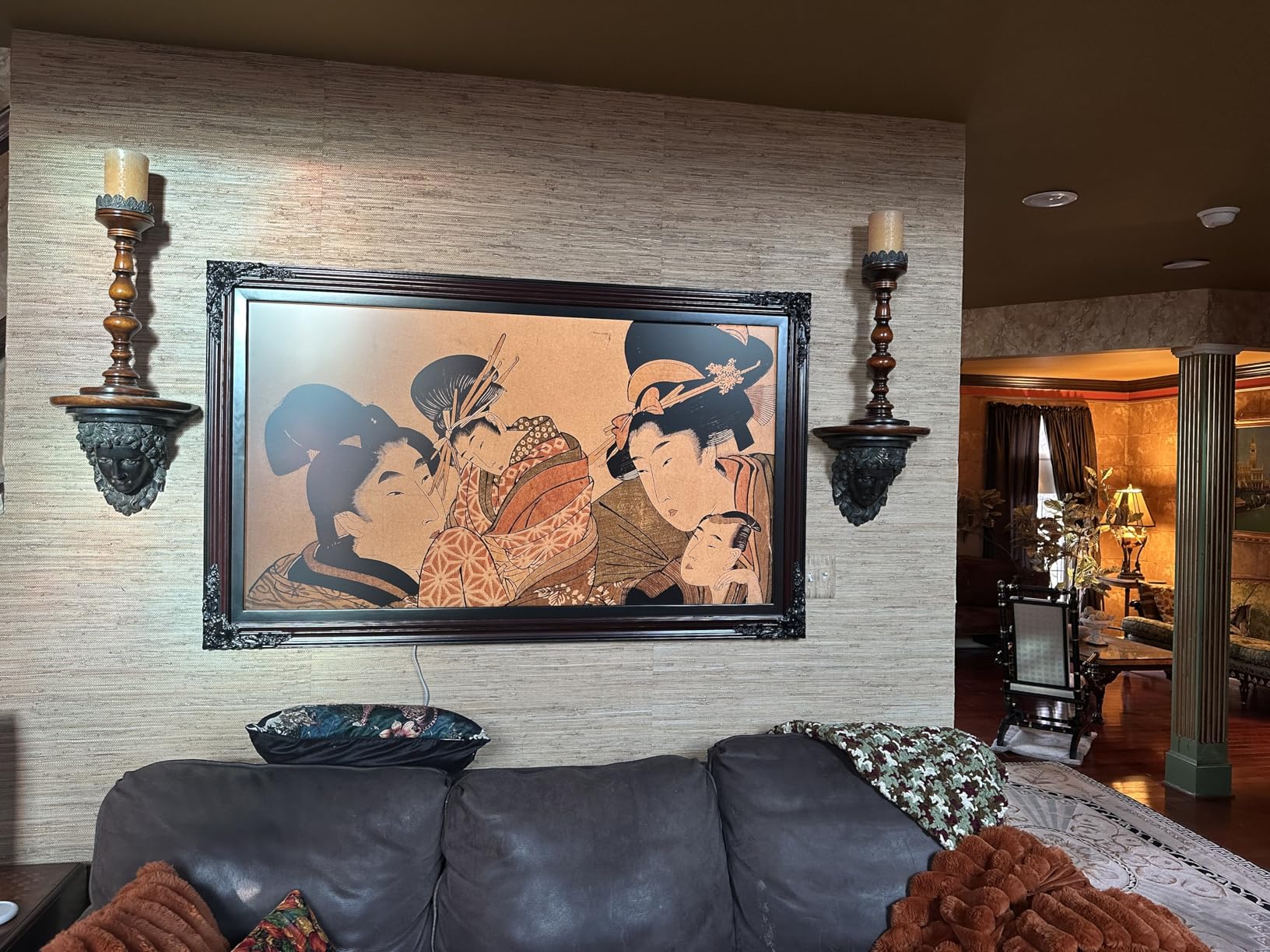 Samsung 43-Inch Class The Frame LS03F 4K QLED Smart TV (2025 Model) Slim Fit Wall Mount, Modern Frame Design, NQ4 AI Gen2 Processor, Art Mode, Artful Picture Quality, Samsung Vision AI, Alexa Built-in - Customer Photo 1