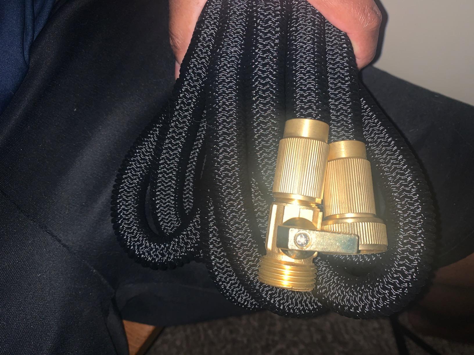 Flexi Hose Expandable Garden Hose with 8 Function Nozzle, 50FT - Lightweight Retractable Garden Hose, Water Hose - No-Kink Flexibility, 3/4 Inch Solid Brass Fittings and Double Latex Core - Customer Photo 2