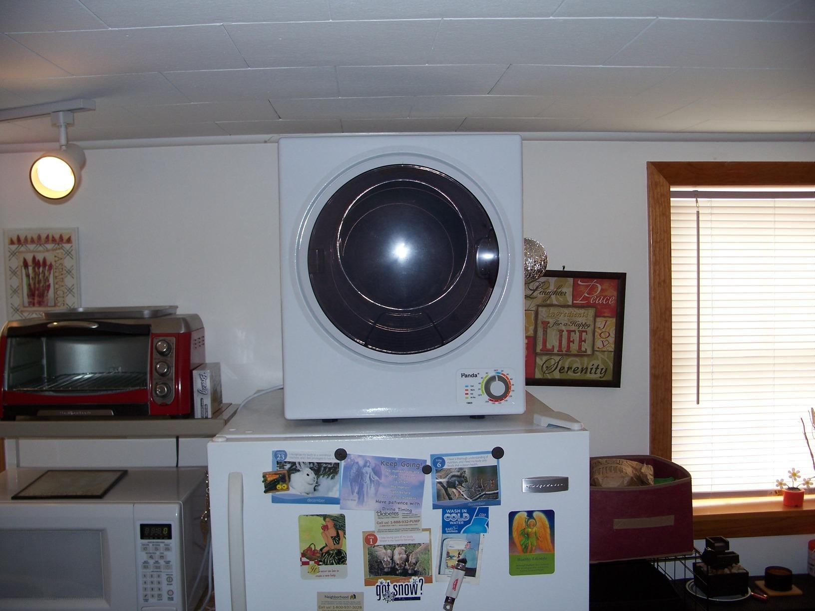 Panda Compact Dryer 13.2 lbs Load Volume 110V 1500W Portable Clothes Dryer 3.5 cu.ft. Stainless Steel Tub, 4 Drying Modes - Customer Photo 2