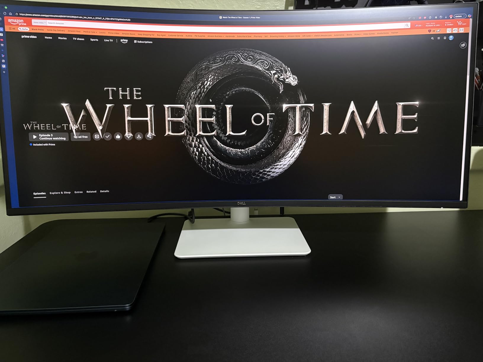 Dell 27 Plus 4K USB-C Monitor - S2725QC - 27-inch 4K (3840 x 2160) 120Hz 16:9 Display, AMD FreeSync Premium, sRGB 99%, Integrated Speakers, 1500:1 Contrast Ratio, Comfortview Plus - Ash White - Customer Photo 2