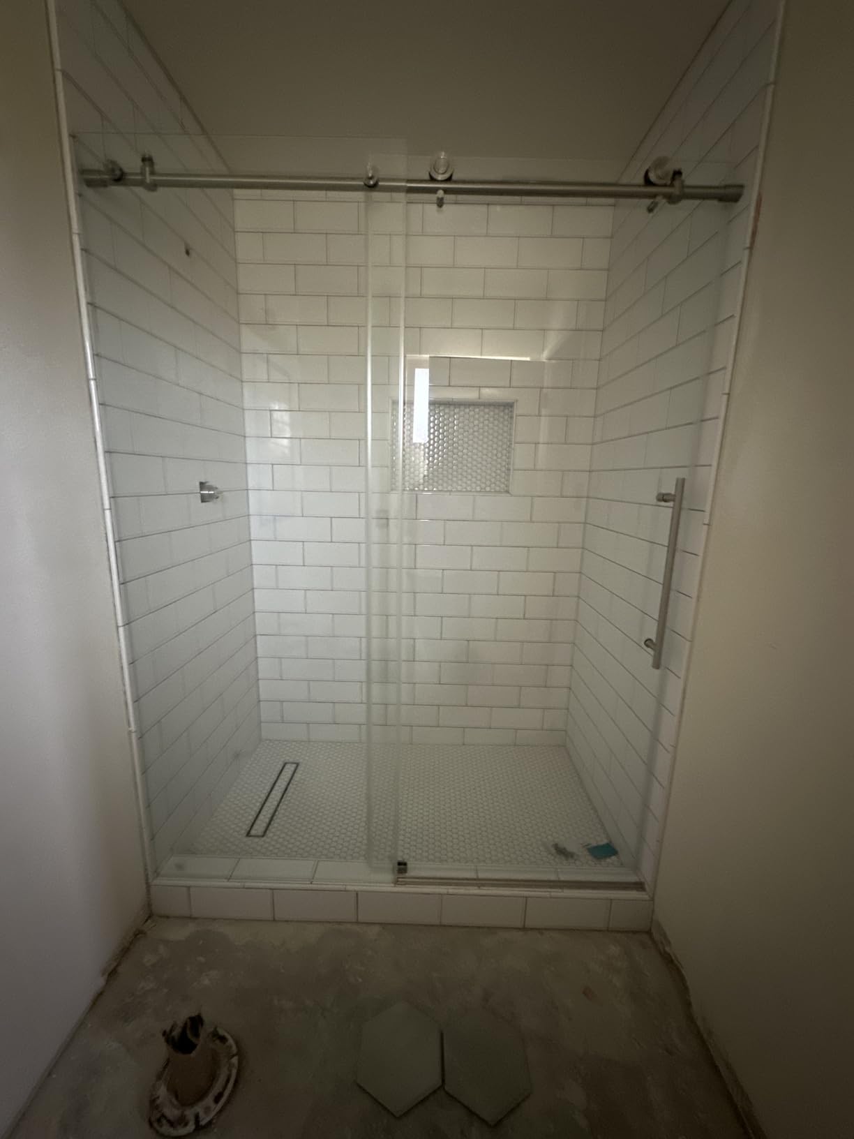 KPUY Frameless Shower Door, 55-60