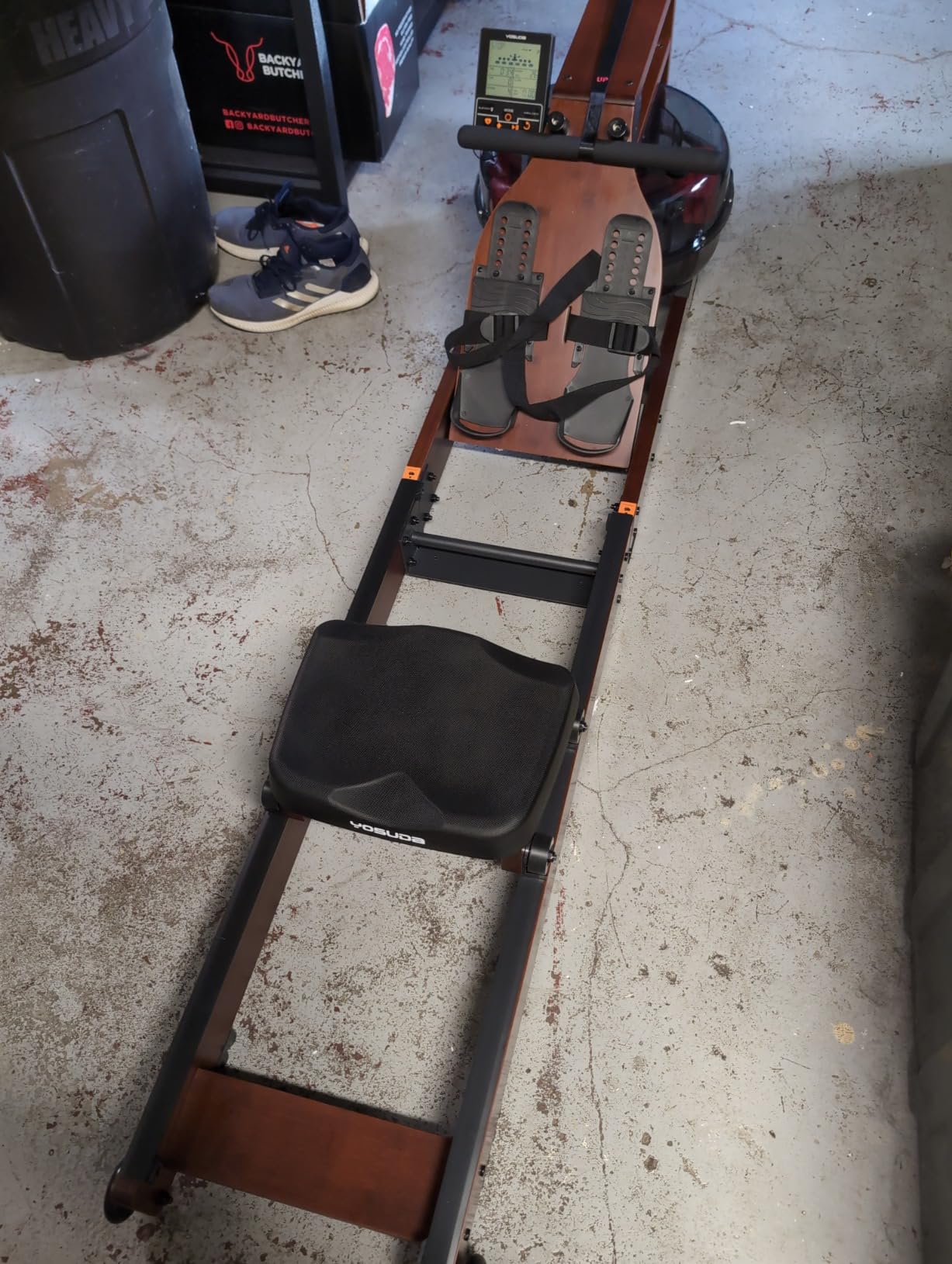 YOSUDA Water Rowing Machines for Home Use - Foldable Rower Machine 400LBS Weight Capacity with Dedicated Monitor & Bluetooth APP, Comfortable Seat - Customer Photo 2